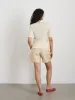Ava Short Sleeve Polo in Extrafine Merino Wool sold by Alex Mill