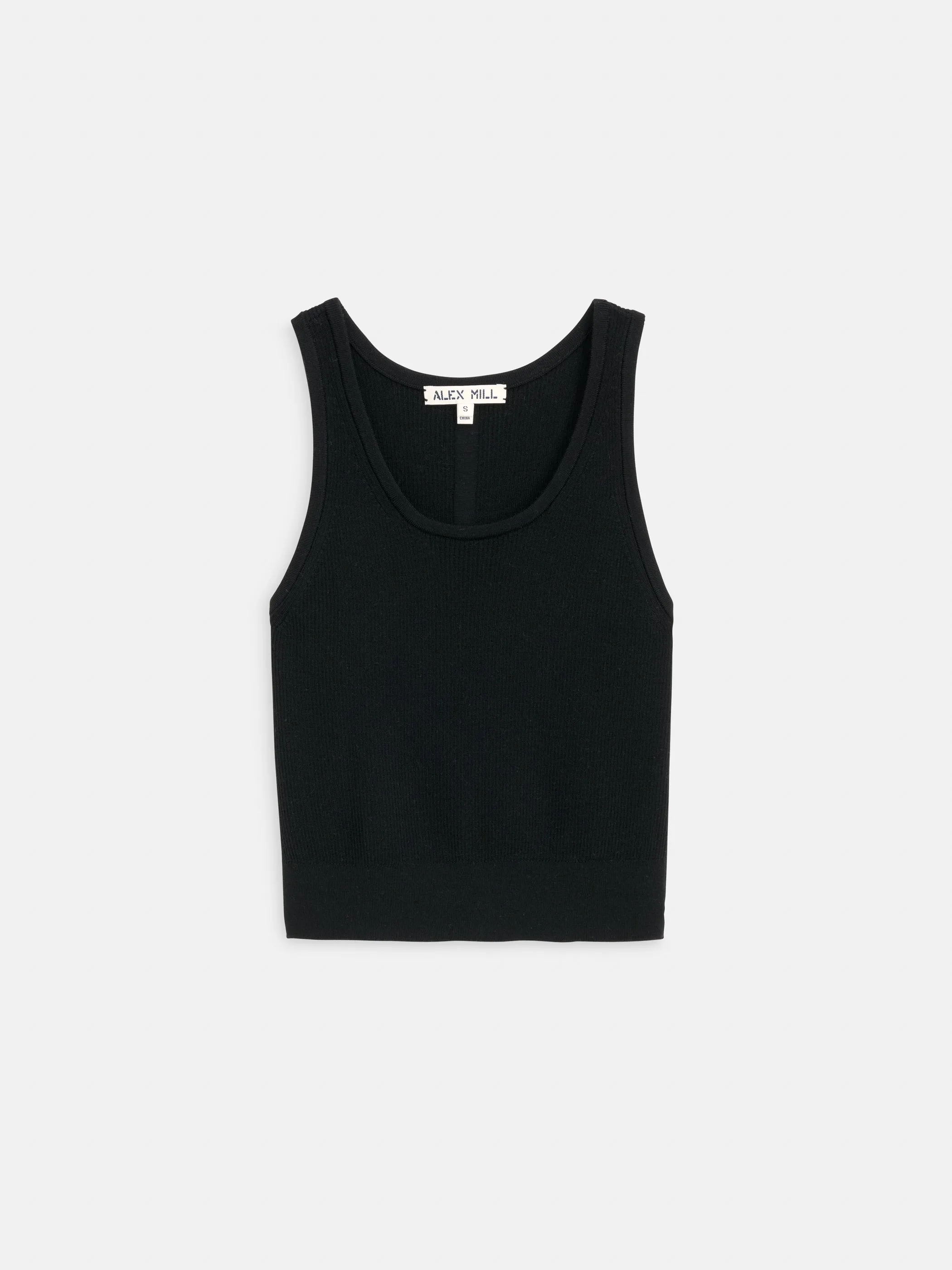 Ava Cropped Tank in Extrafine Merino Wool sold by Alex Mill
