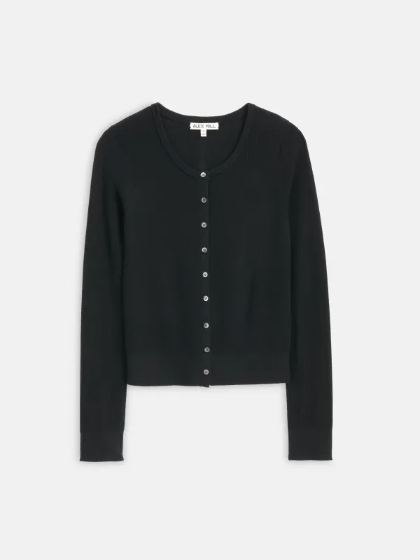 Ava Cardigan in Extrafine Merino Wool sold by Alex Mill