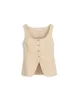 Soho Scoop Vest In Linen Cotton sold by Alex Mill