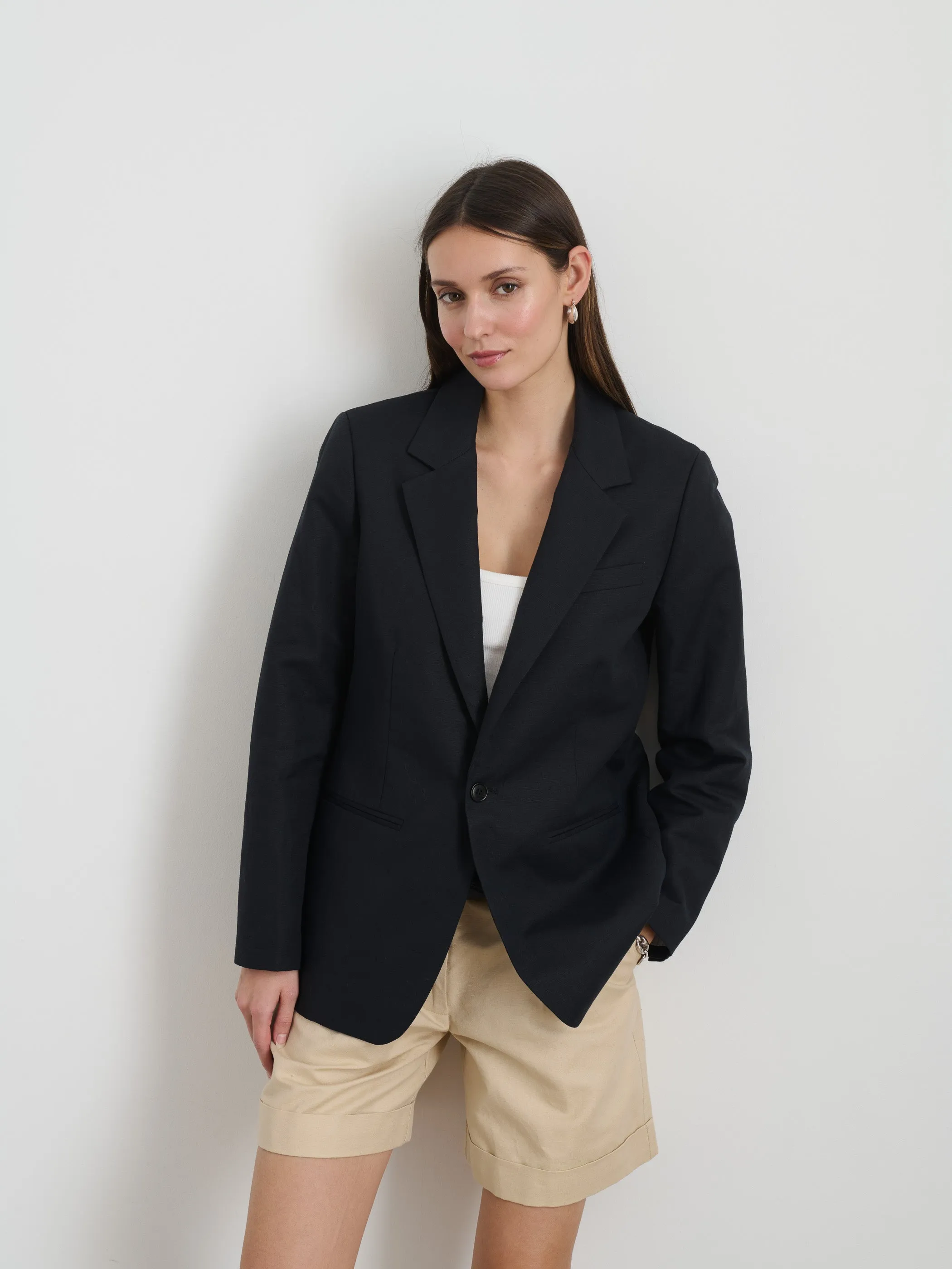 Soho Blazer In Cotton Linen sold by Alex Mill product image thumbnail 2