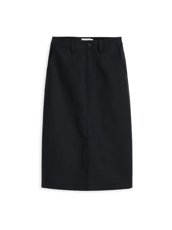 Soho Midi Skirt In Cotton Linen sold by Alex Mill