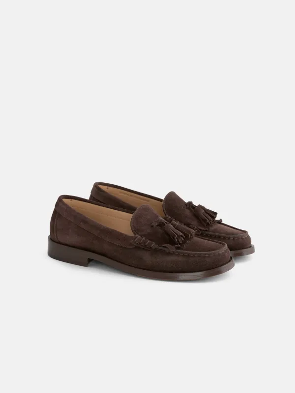 Atlanta Tassel Loafer Brother in Suede sold by Alex Mill