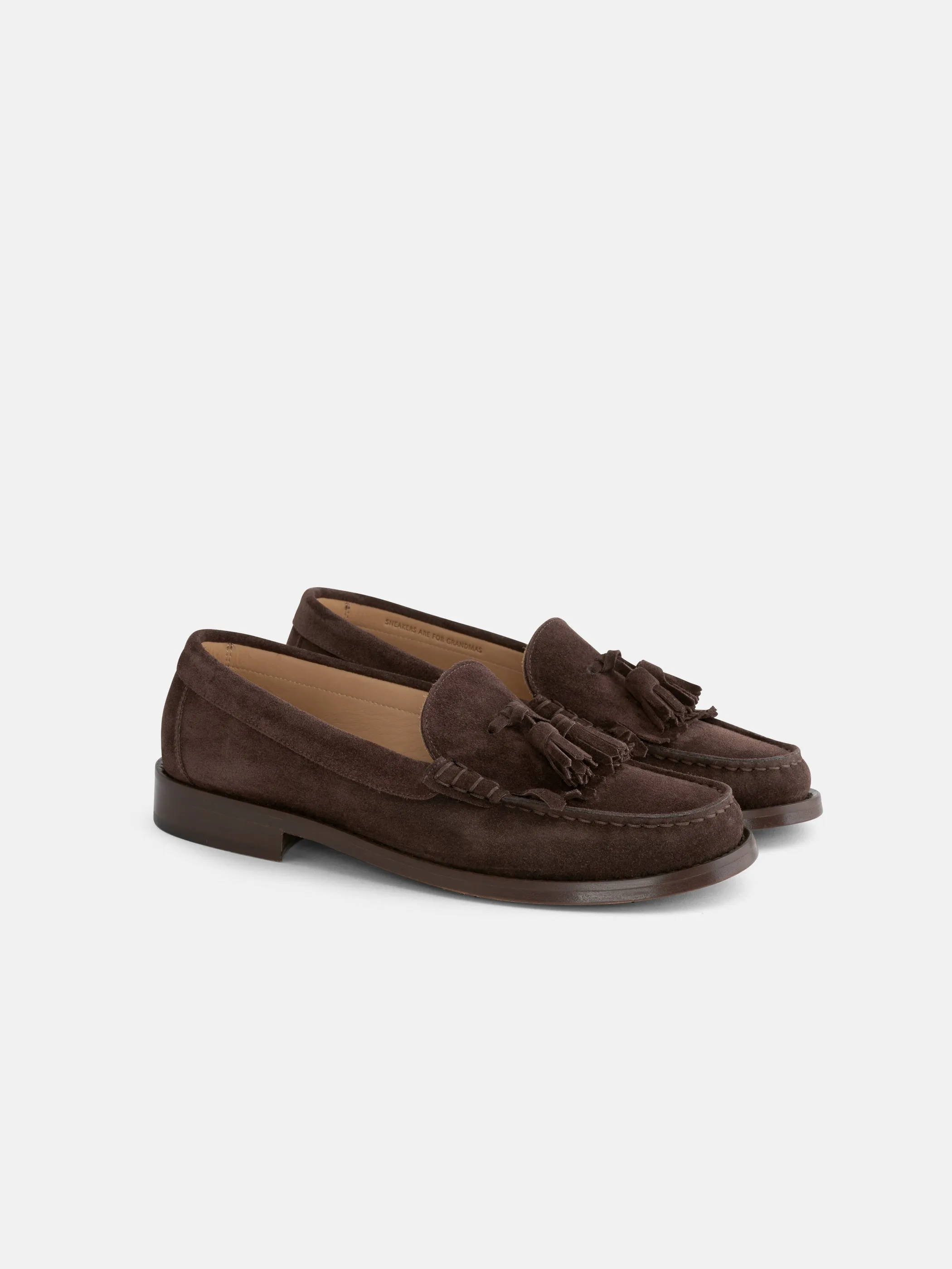 Sesa x Alex Mill Atlanta Tassel Loafer Sister in Suede sold by Alex Mill