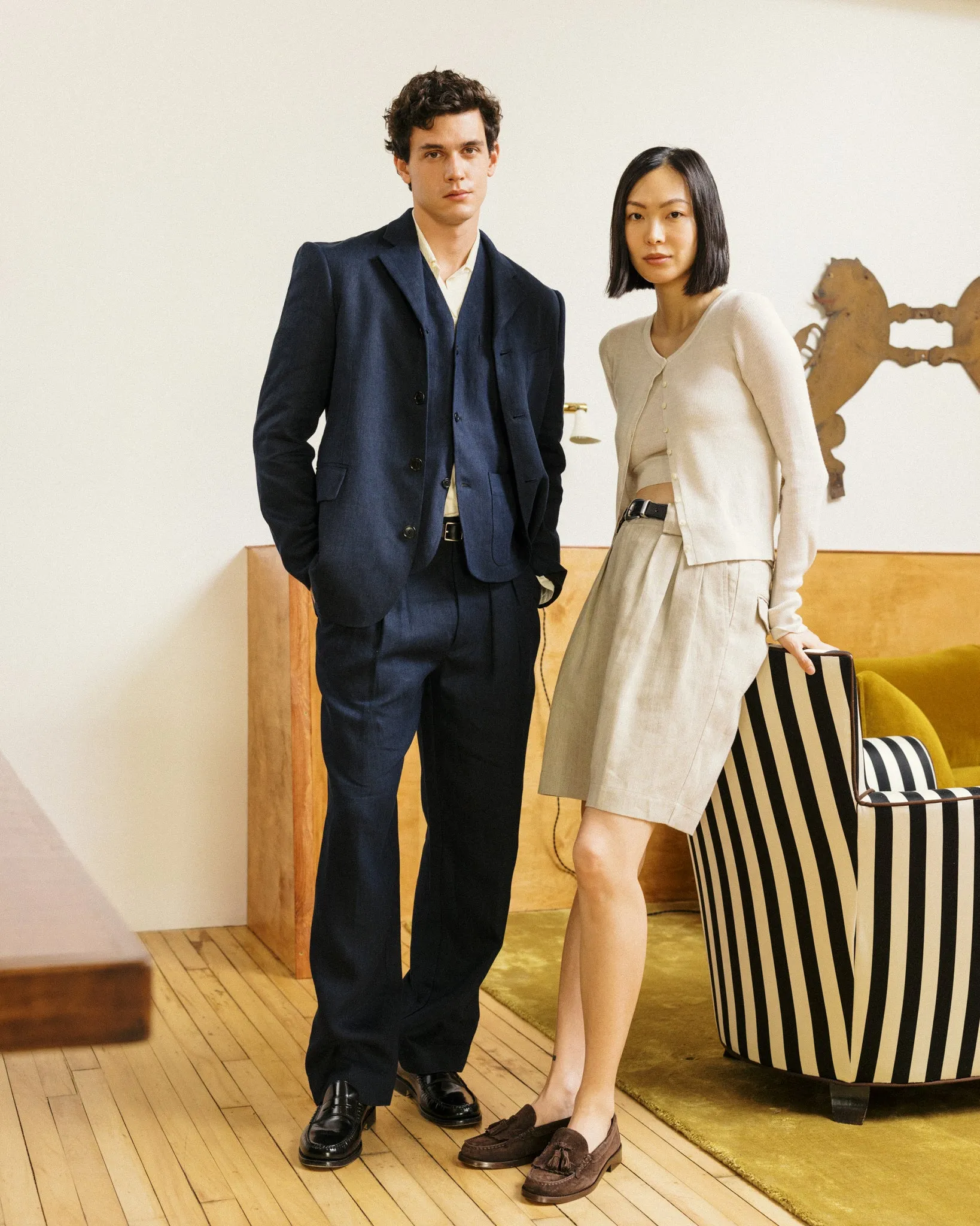 Sesa x Alex Mill Atlanta Tassel Loafer Sister in Suede sold by Alex Mill product image thumbnail 3