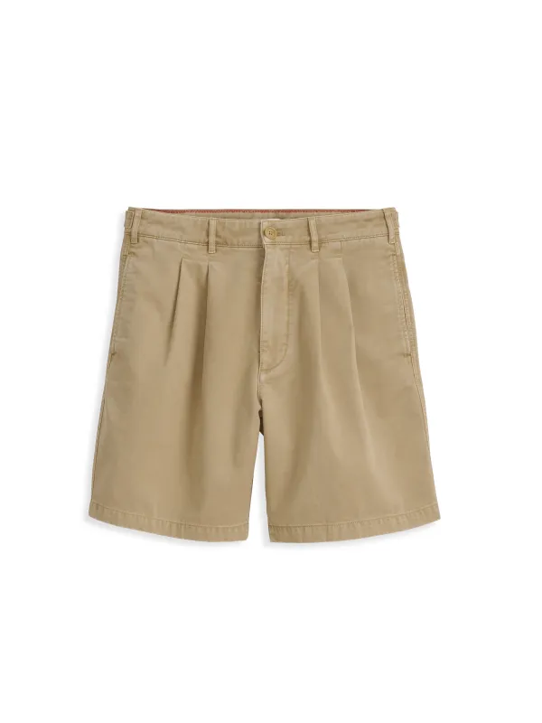 Standard Pleated Short In Chino sold by Alex Mill