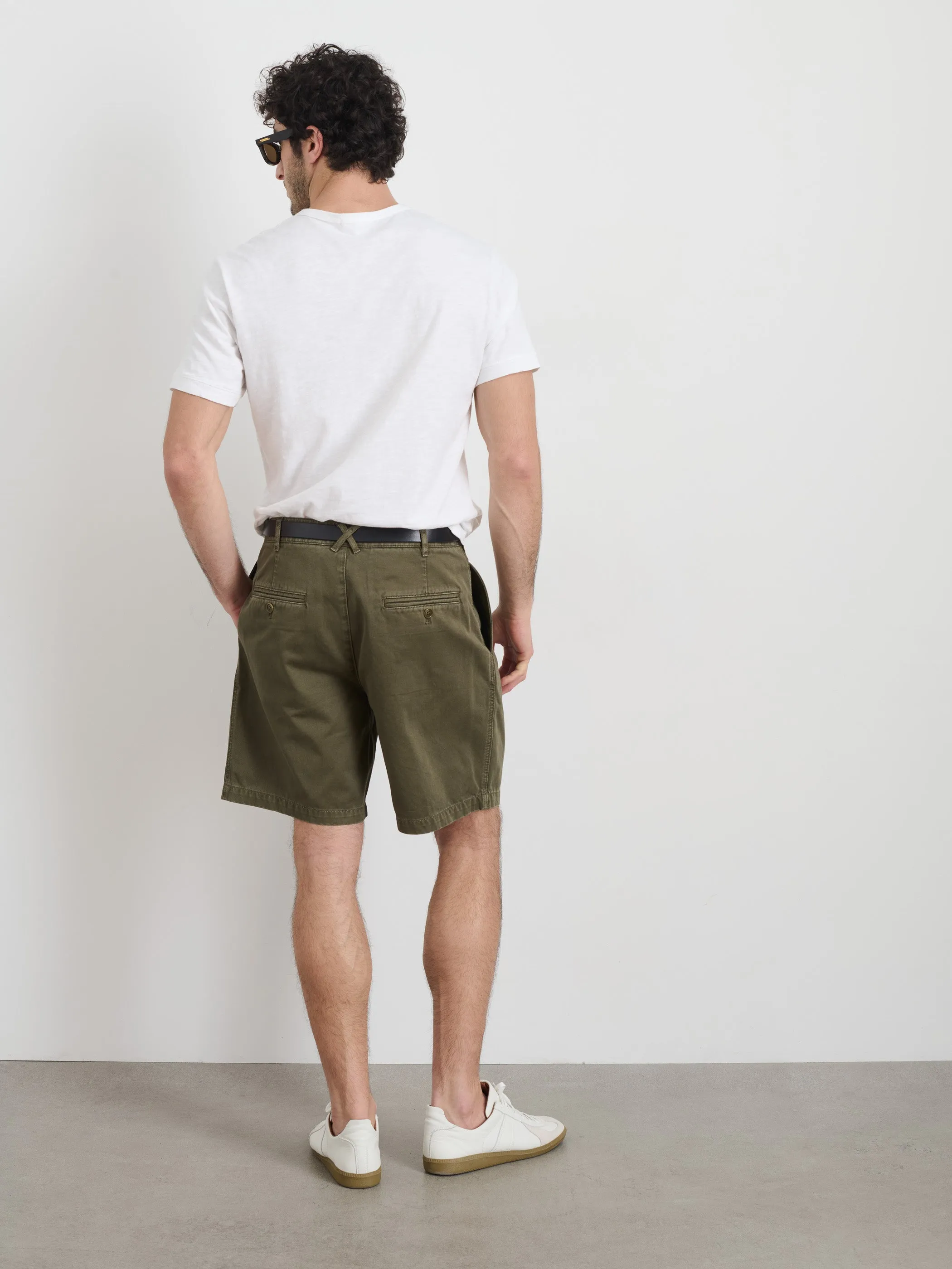 Standard Pleated Short In Chino sold by Alex Mill product image thumbnail 5