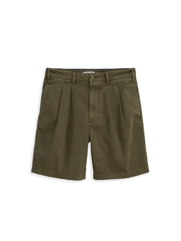 Standard Pleated Short In Chino sold by Alex Mill