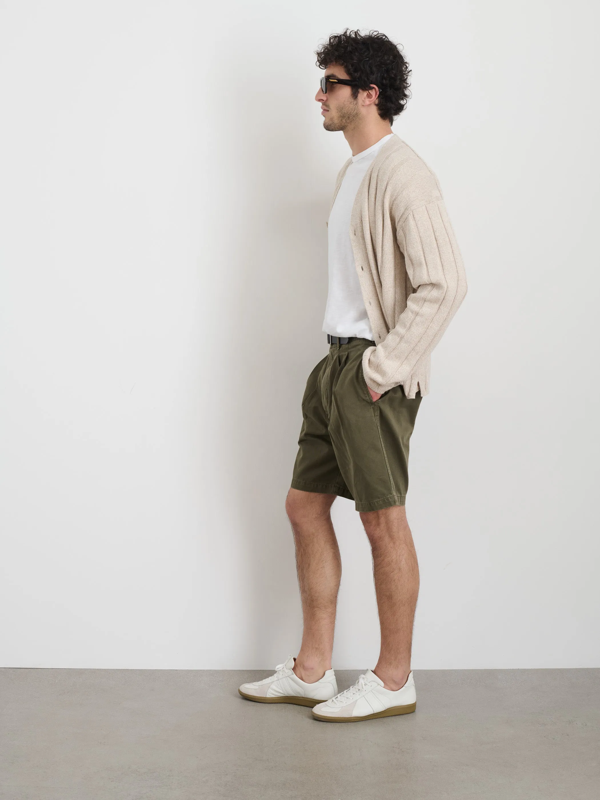 Standard Pleated Short In Chino sold by Alex Mill product image thumbnail 4