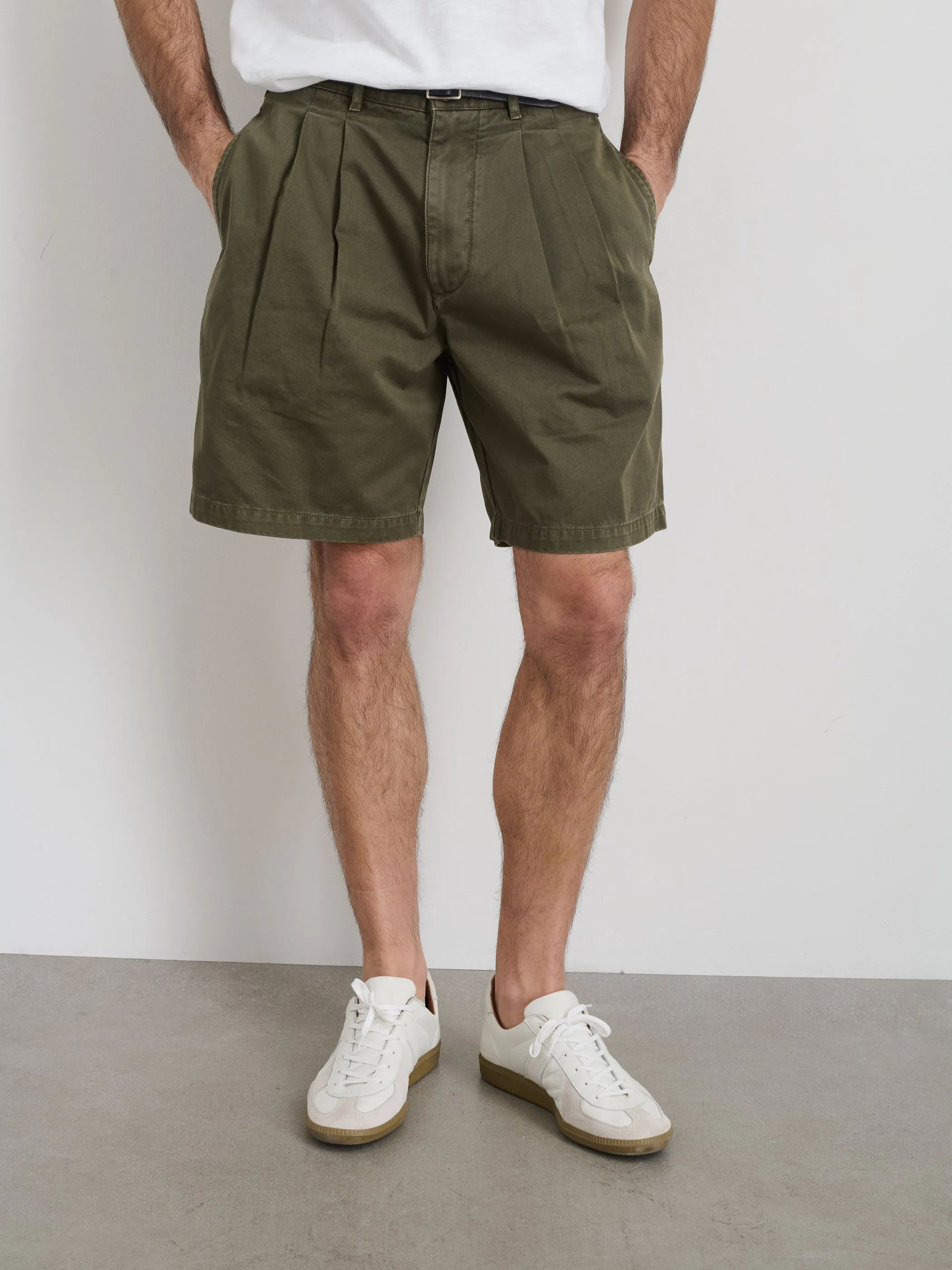Standard Pleated Short In Chino sold by Alex Mill product image thumbnail 3
