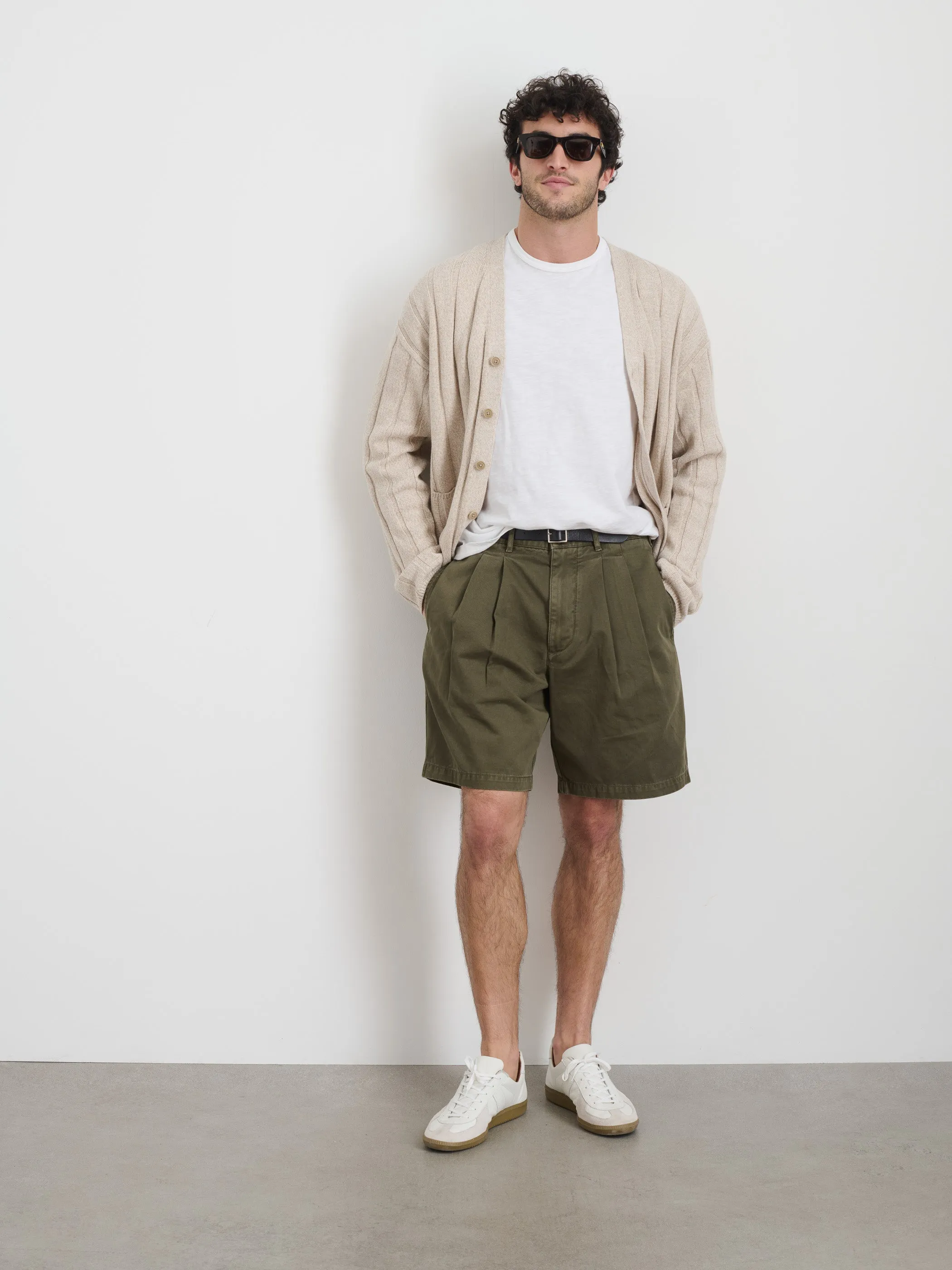 Standard Pleated Short In Chino sold by Alex Mill product image thumbnail 2