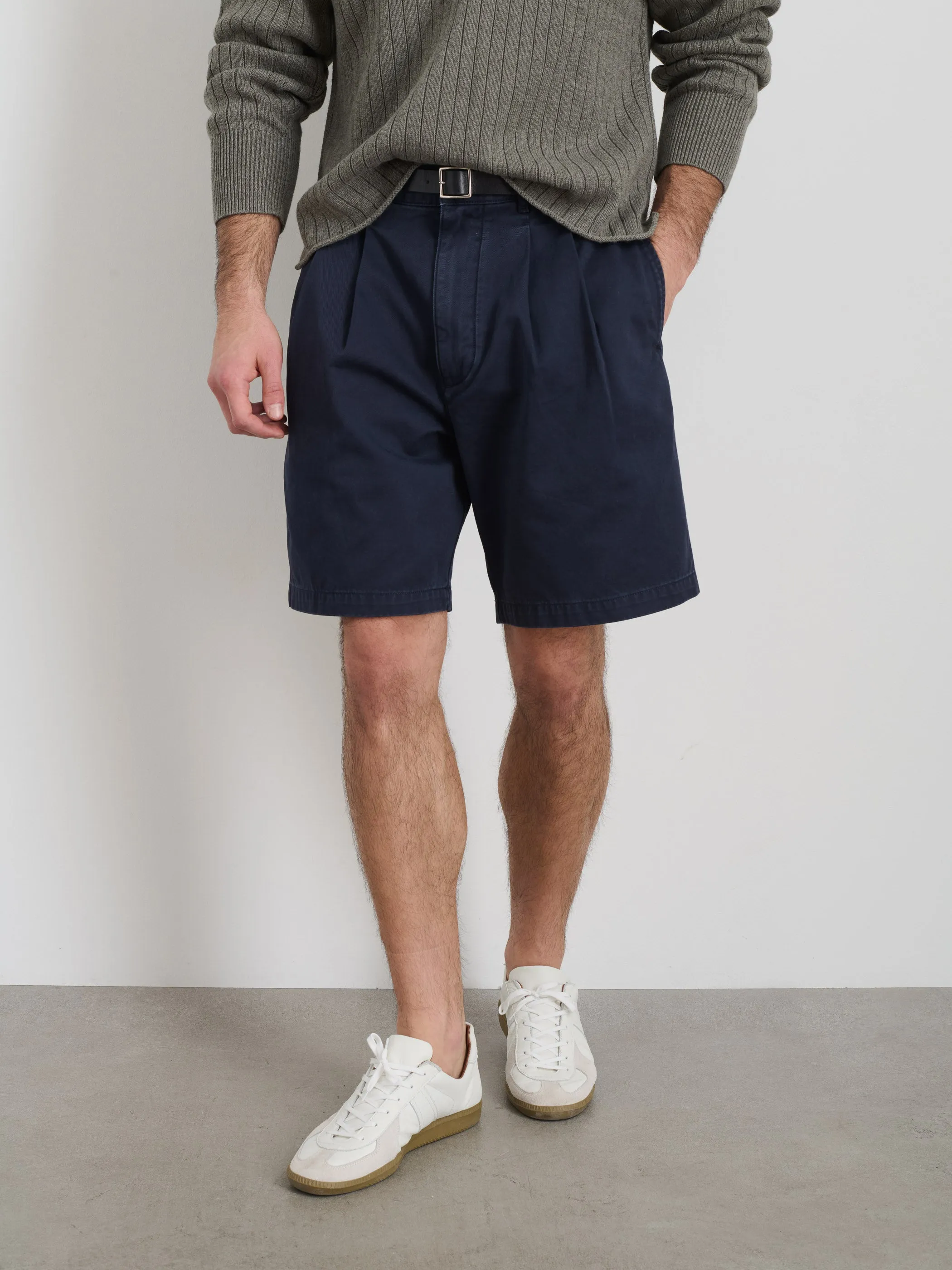 Standard Pleated Short In Chino sold by Alex Mill product image thumbnail 3