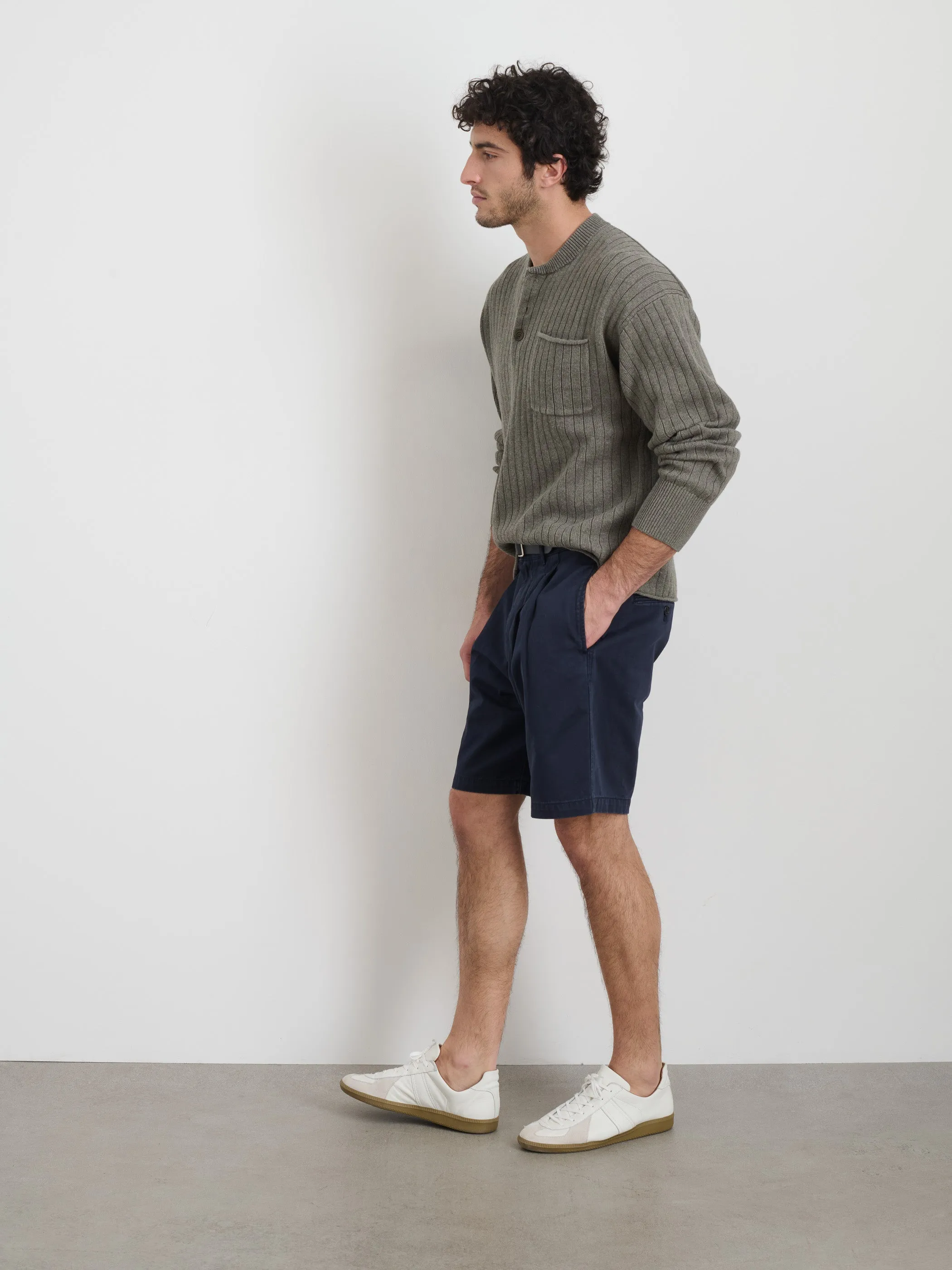 Standard Pleated Short In Chino sold by Alex Mill product image thumbnail 4