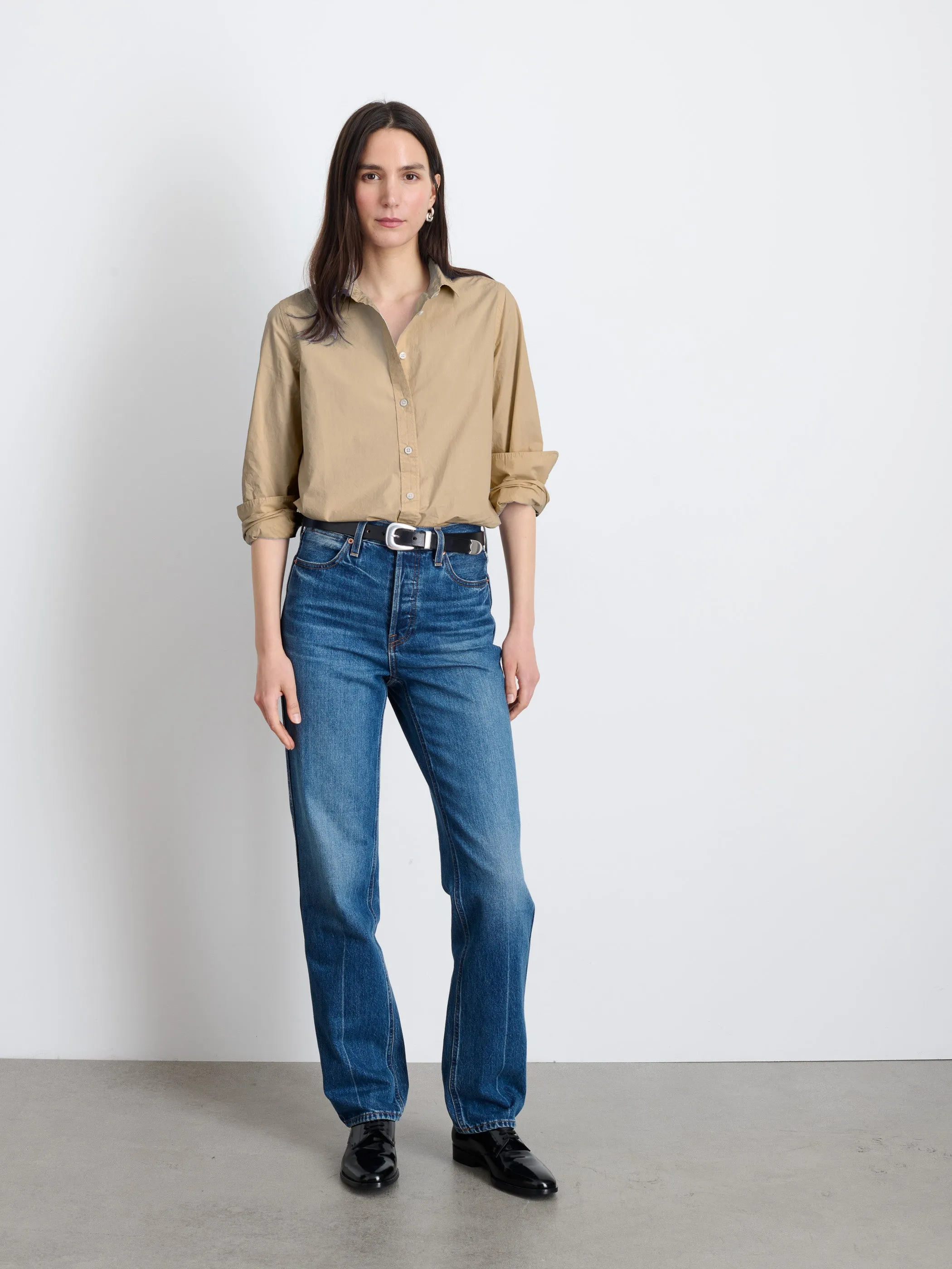 Val Shirt in Poplin sold by Alex Mill product image thumbnail 3