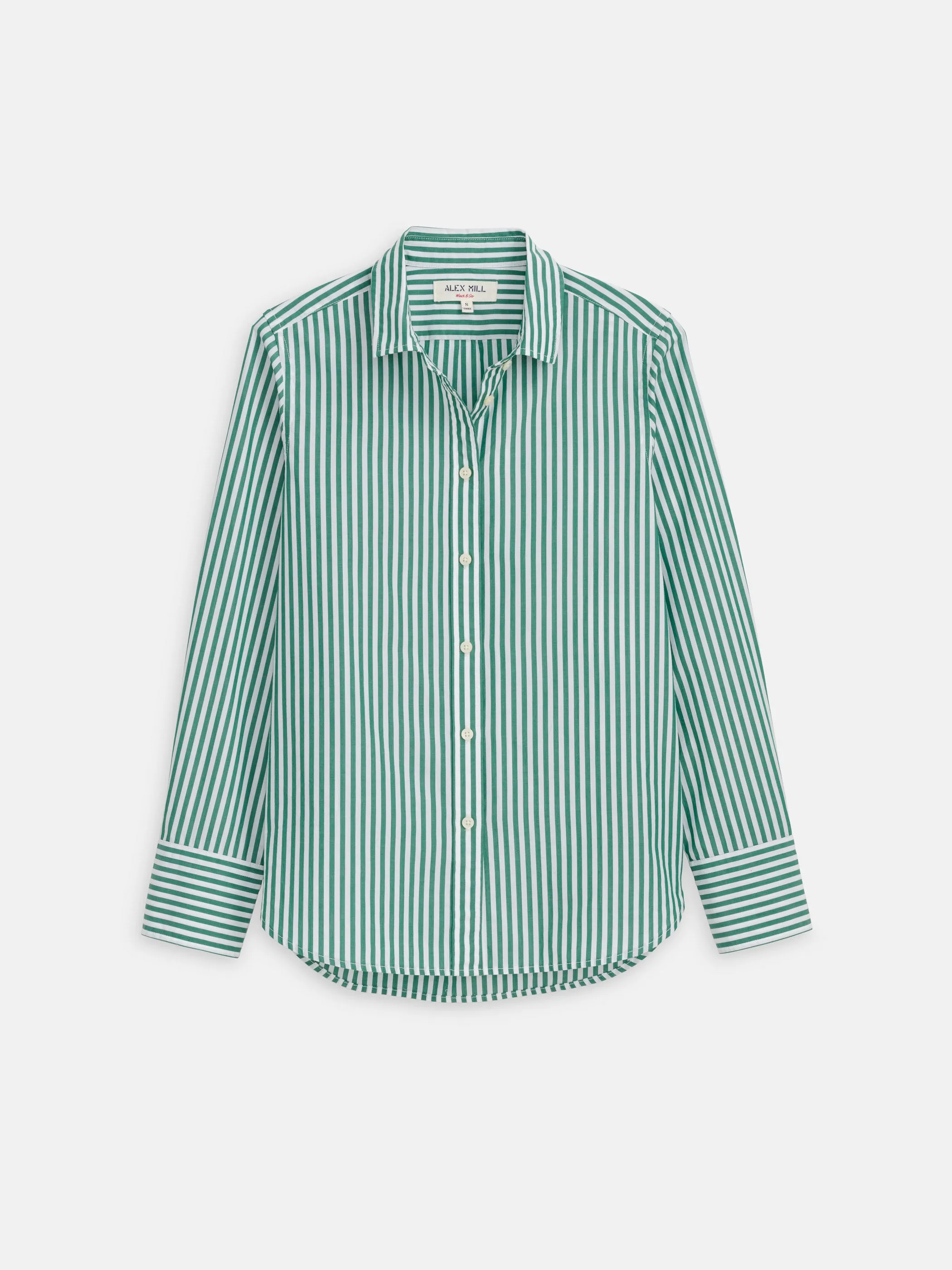 Val Shirt in Striped Poplin sold by Alex Mill