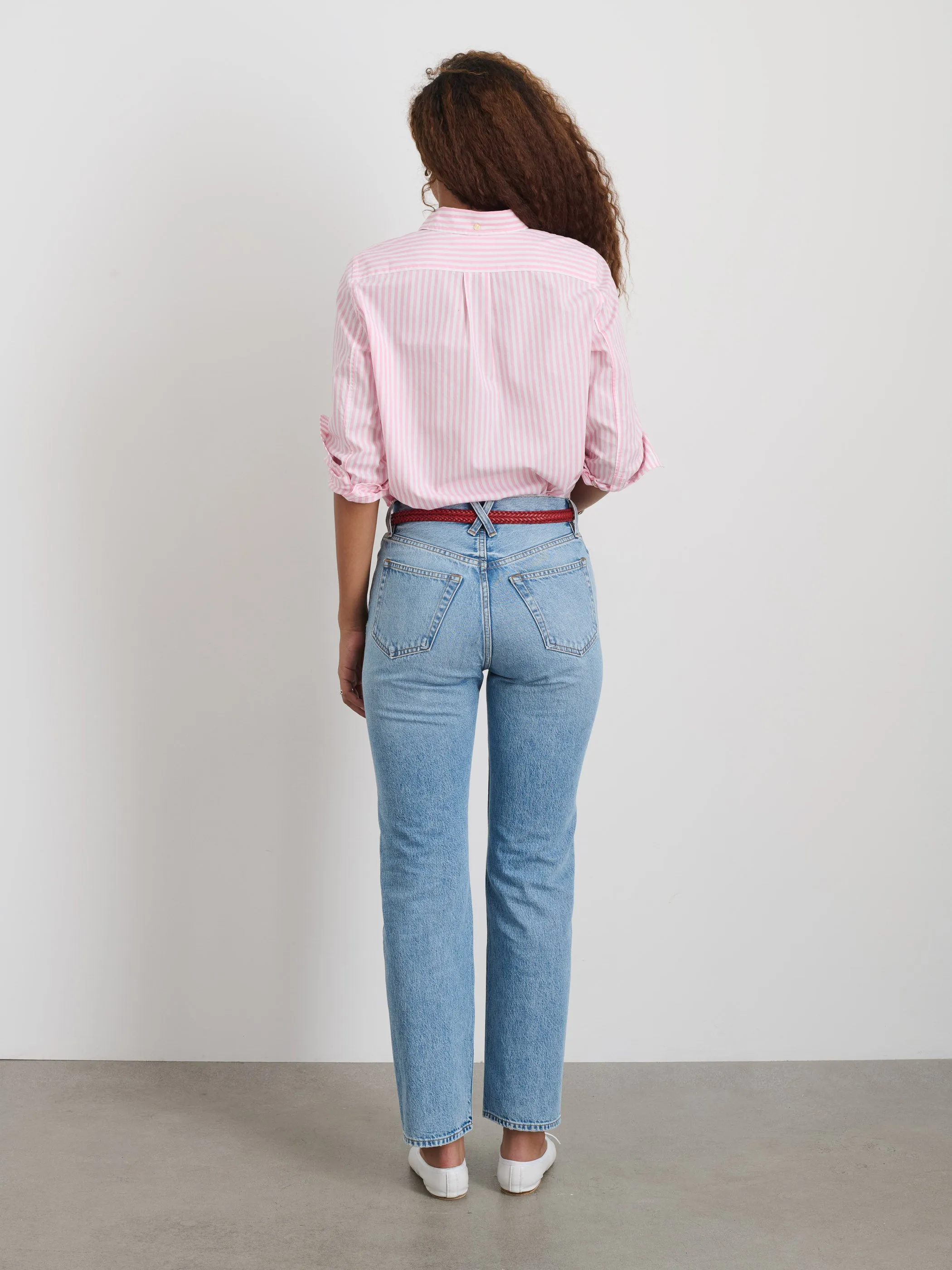 Val Shirt in Striped Poplin sold by Alex Mill product image thumbnail 5