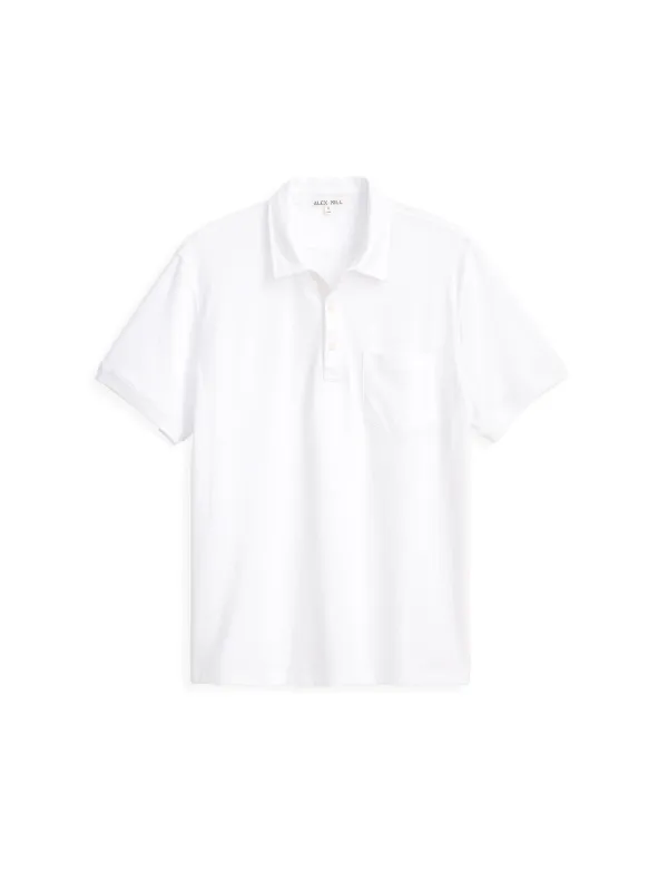Standard Polo in Slub Cotton sold by Alex Mill