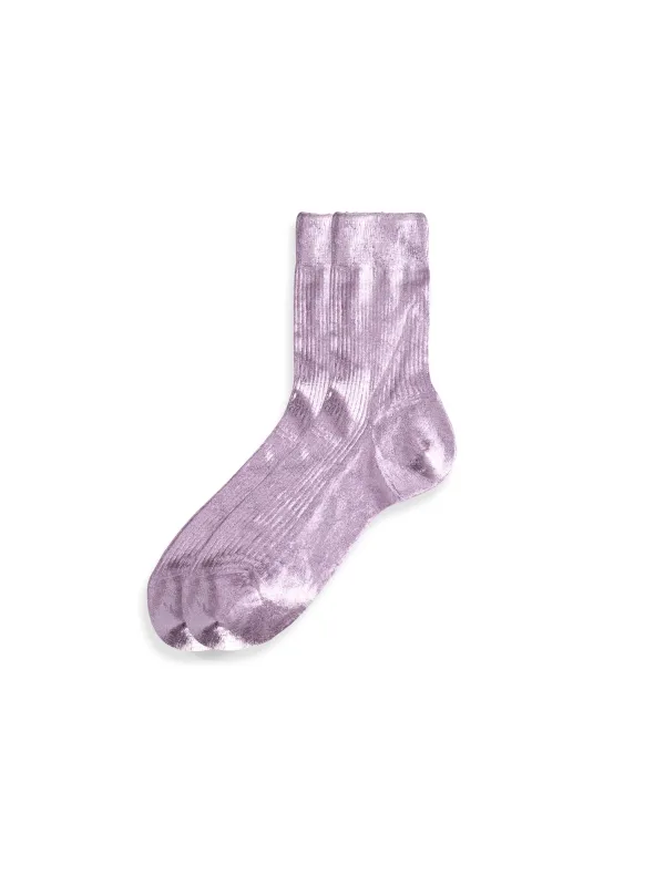 Maria La Rosa Ribbed Laminated Socks sold by Alex Mill