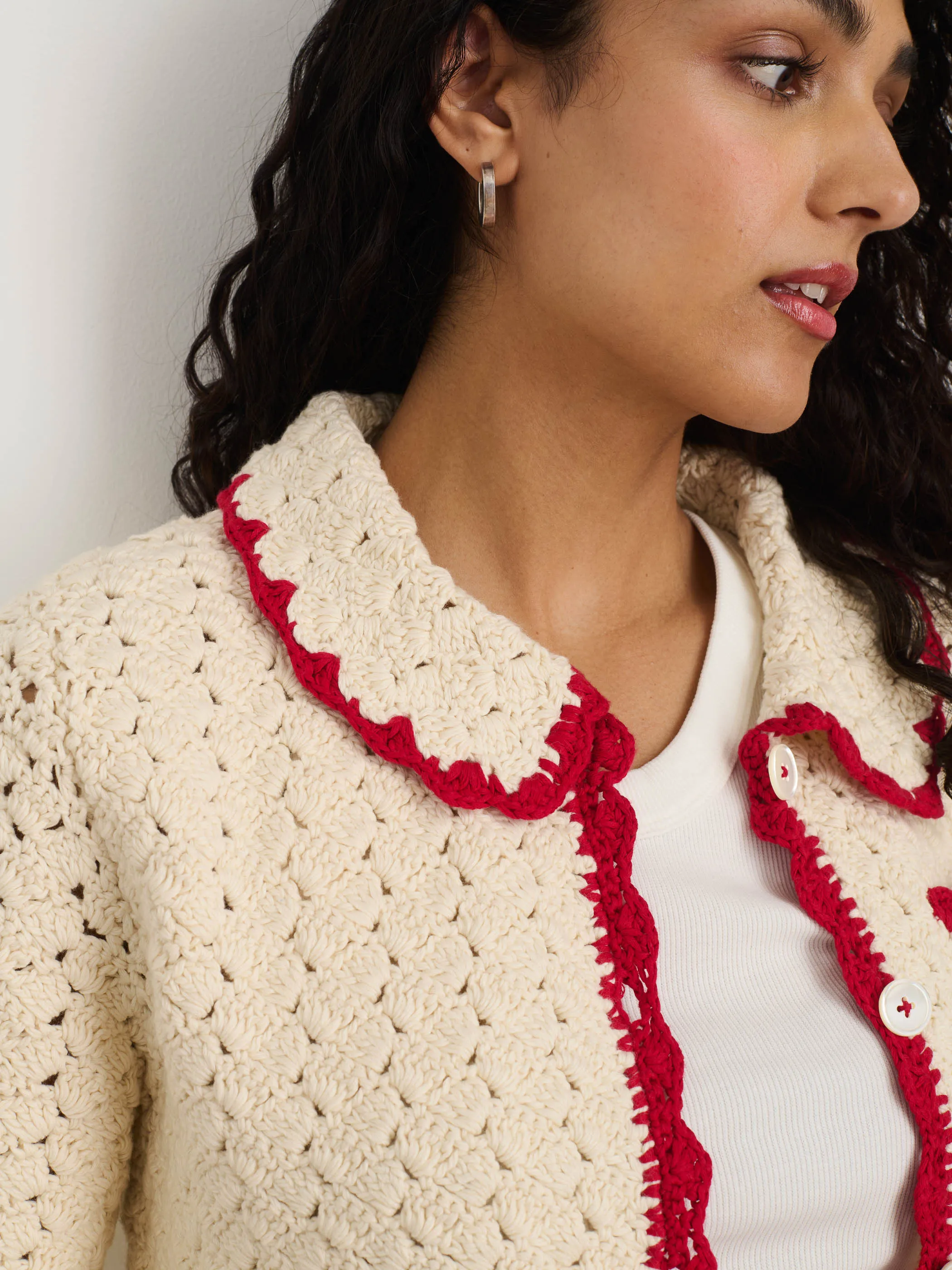 Molly Hand-Crochet Cardigan sold by Alex Mill product image thumbnail 5