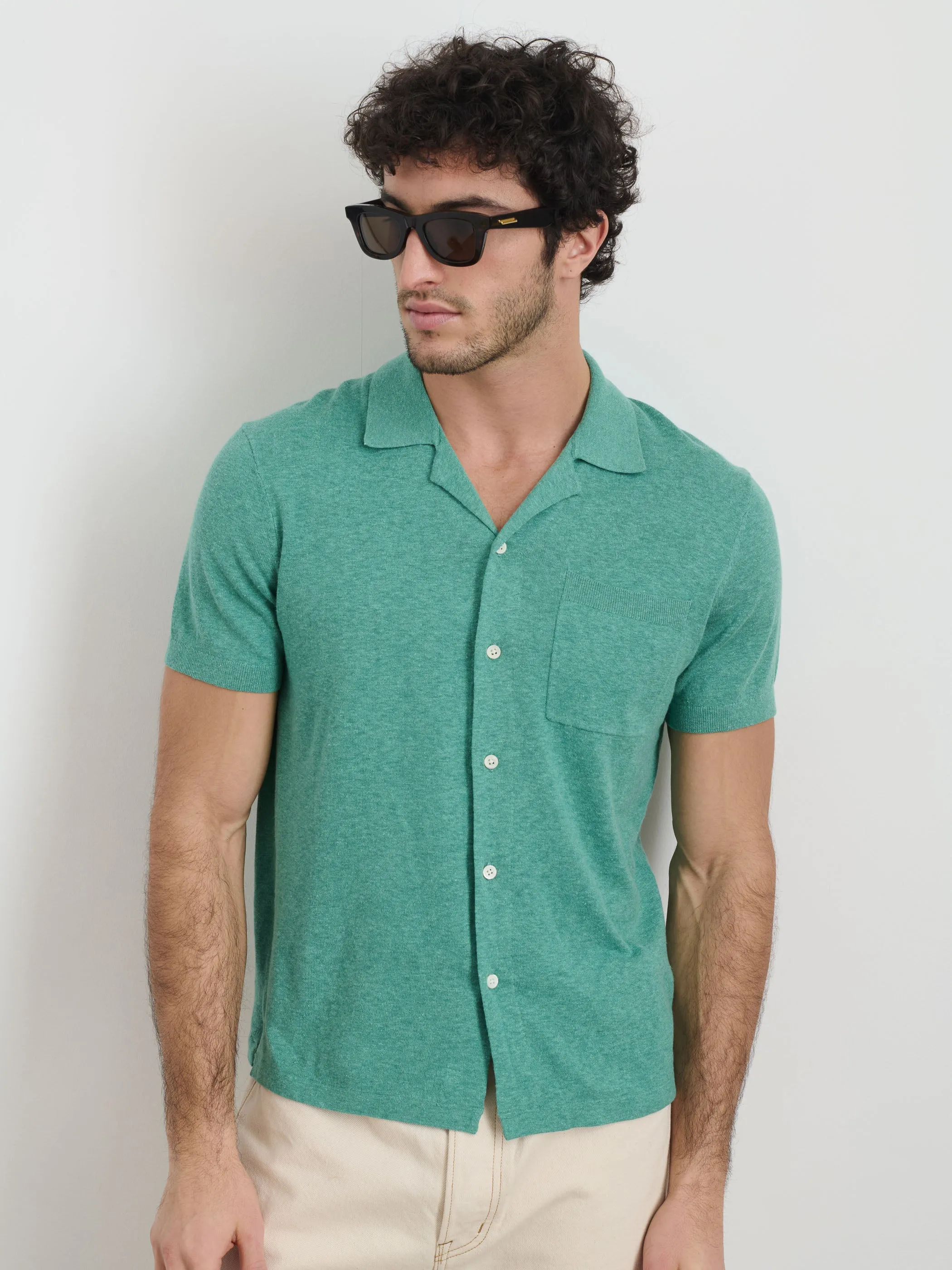 Aldrich Knit Shirt in Hemp Cotton sold by Alex Mill product image thumbnail 2