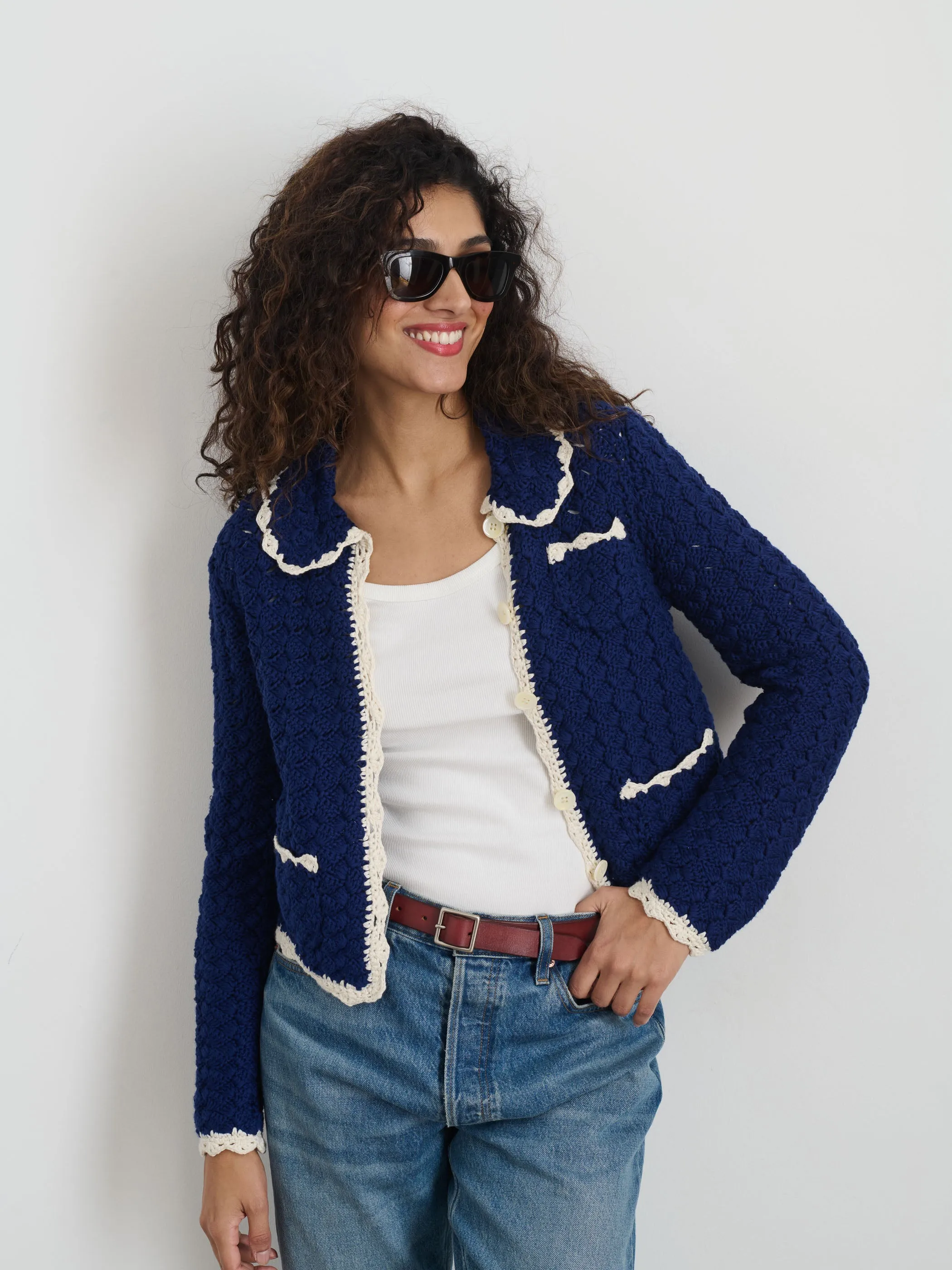 Molly Hand-Crochet Cardigan sold by Alex Mill product image thumbnail 2