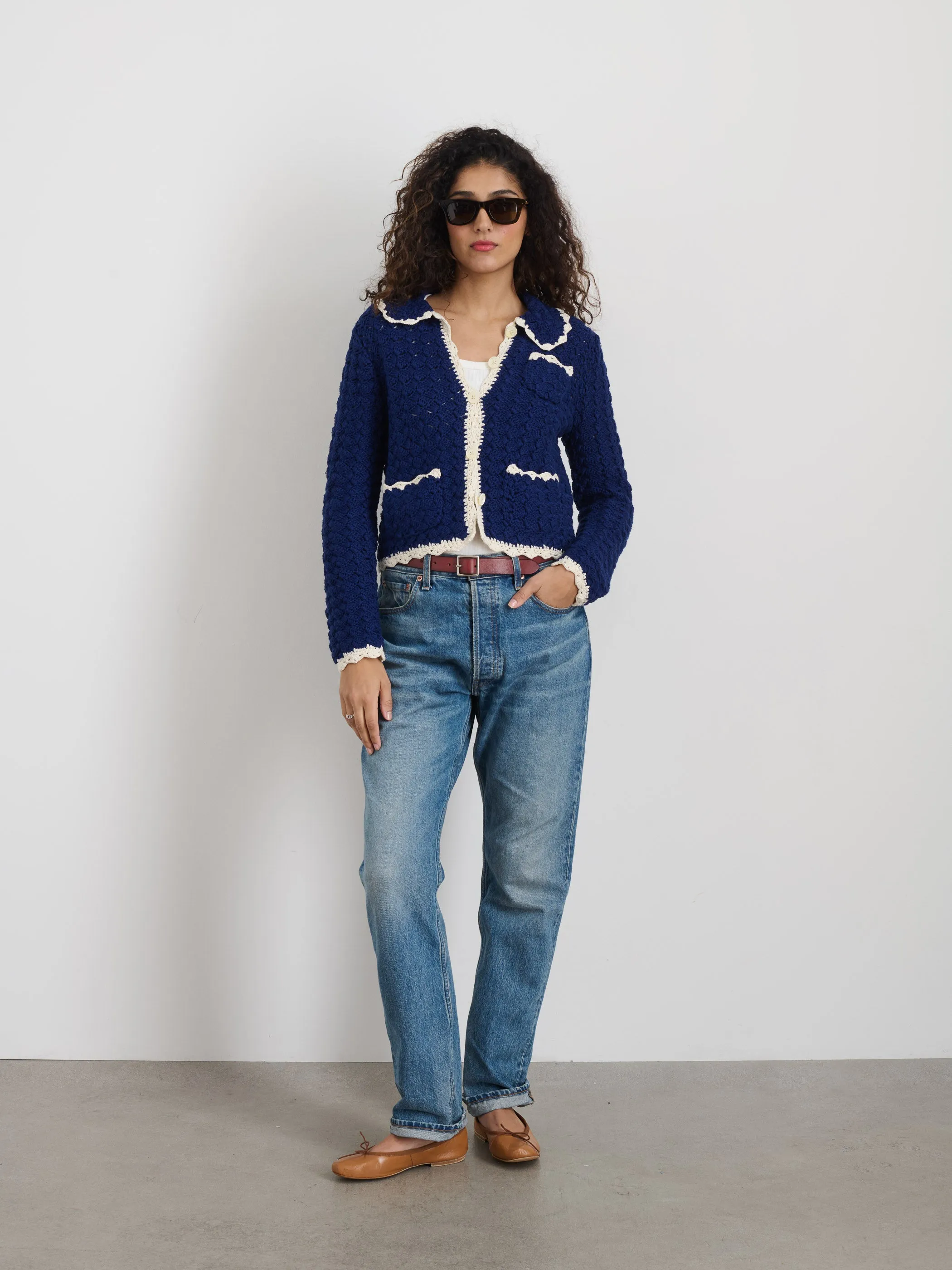 Molly Hand-Crochet Cardigan sold by Alex Mill product image thumbnail 3