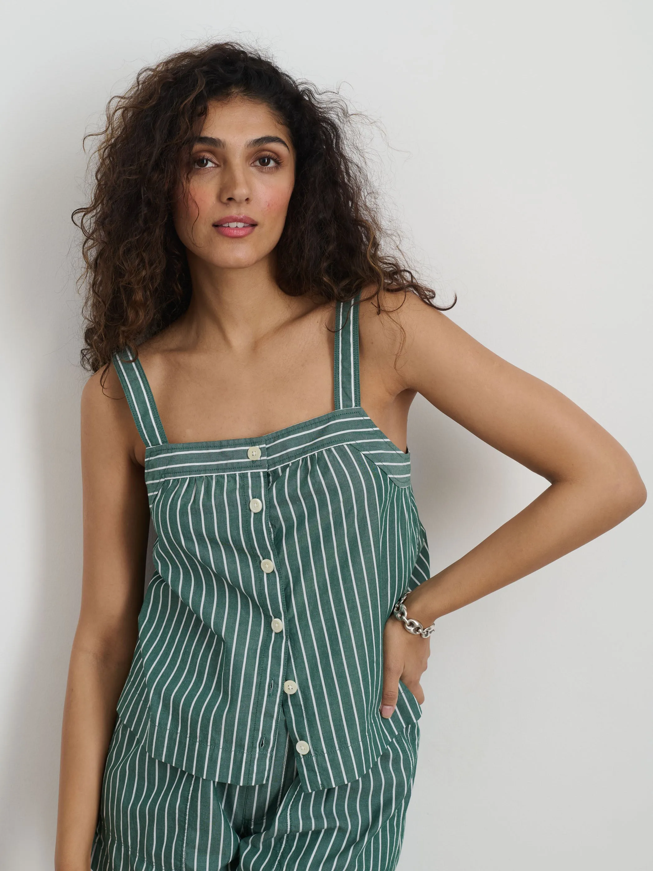 Montauk Striped Tank In Cotton sold by Alex Mill product image thumbnail 2