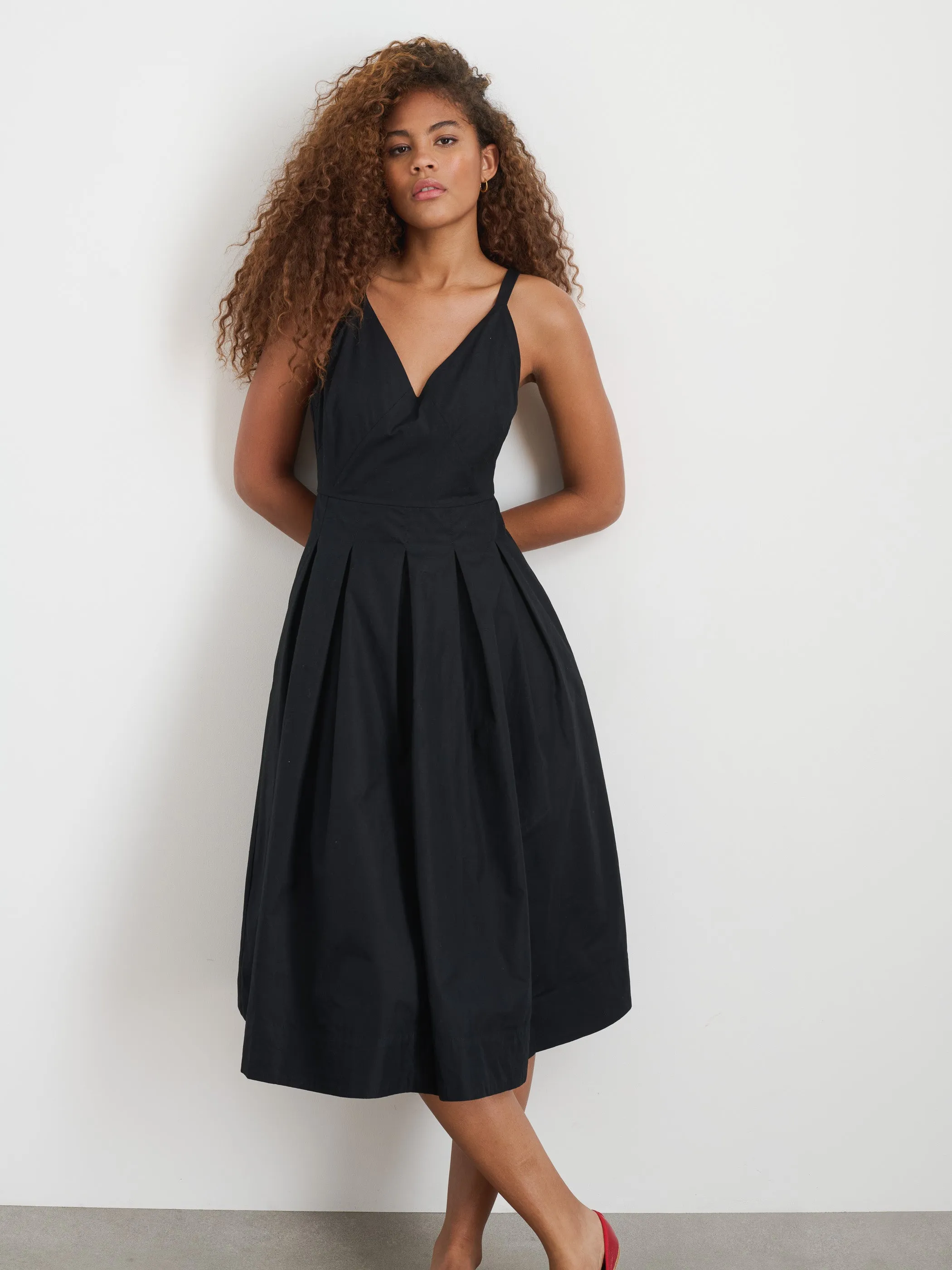 Abby Dress In Cotton Poplin sold by Alex Mill product image thumbnail 2