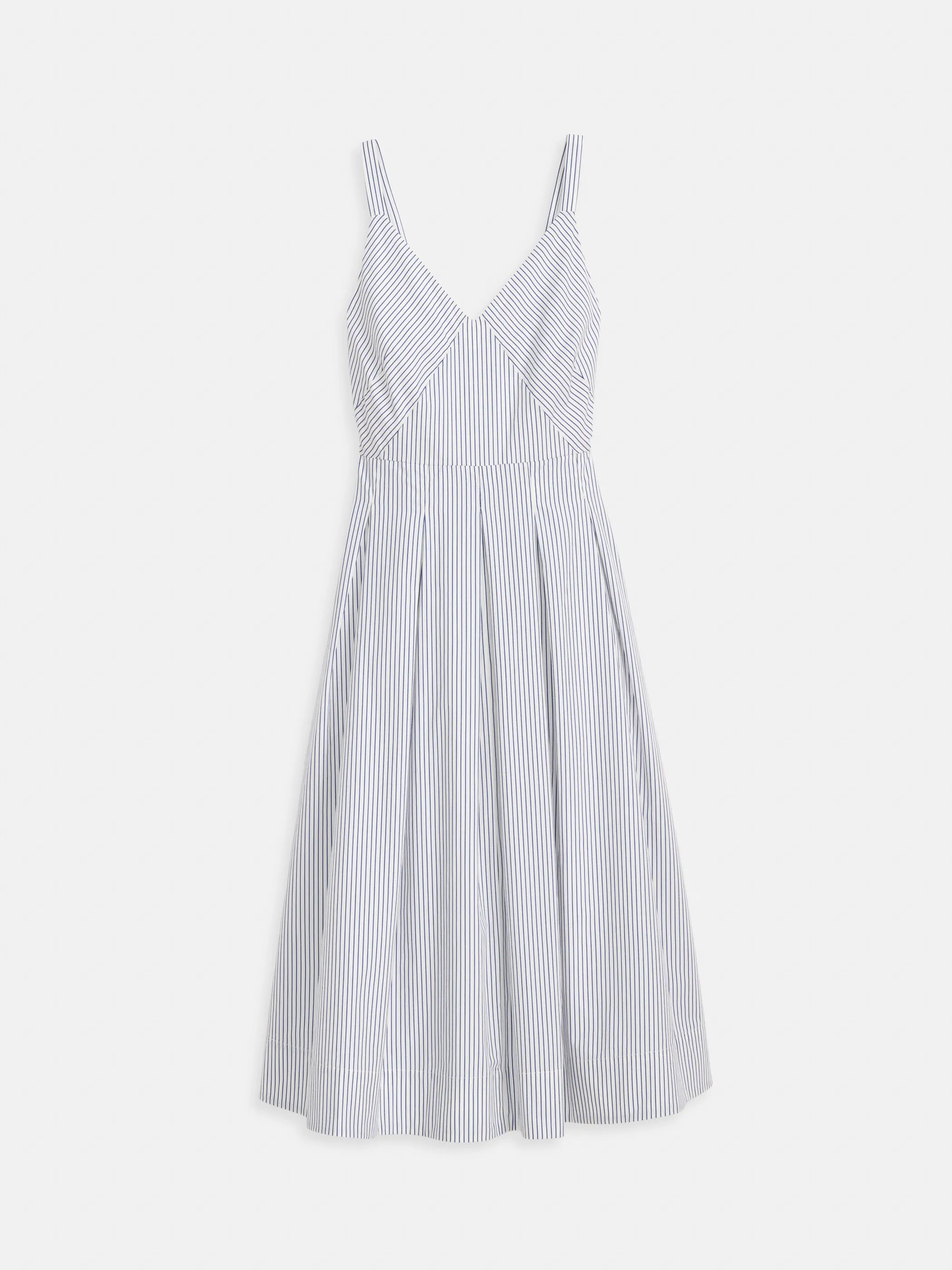 Abby Stripe Dress In Cotton Poplin sold by Alex Mill