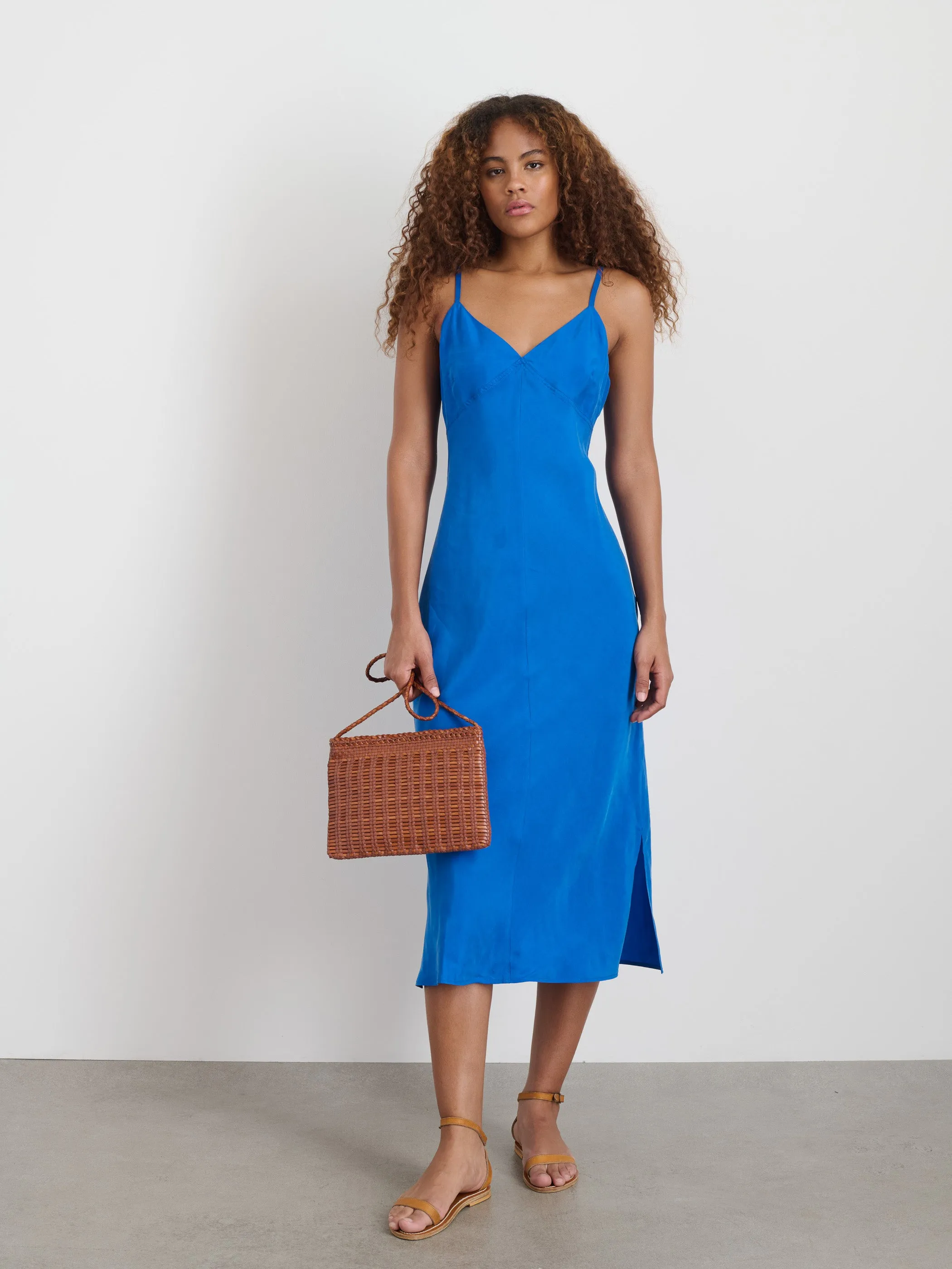 Carly Cami Dress In Cupro sold by Alex Mill product image thumbnail 3