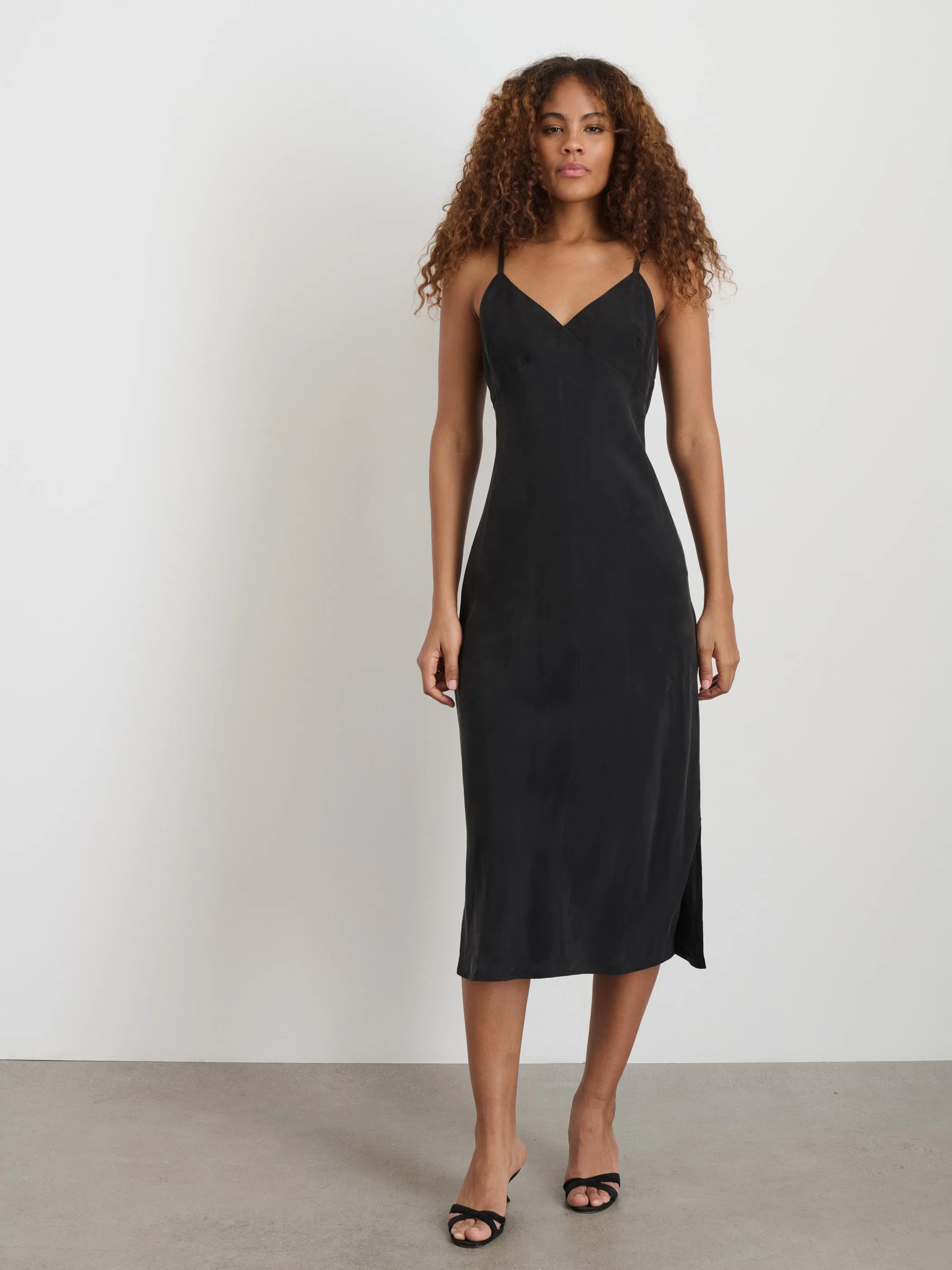 Carly Cami Dress In Cupro sold by Alex Mill product image thumbnail 3
