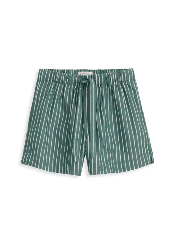 Montauk Short In Striped Cotton sold by Alex Mill