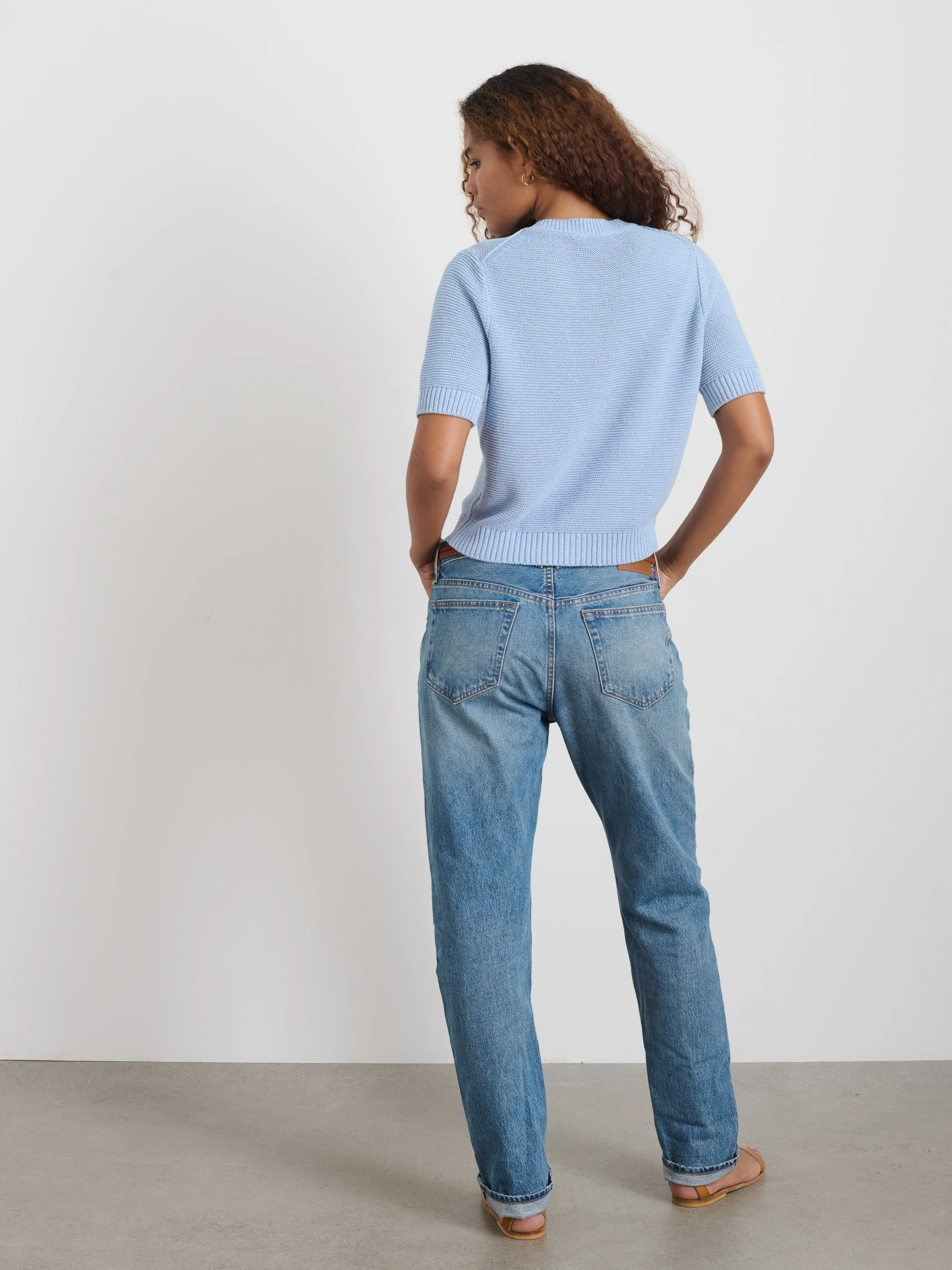 Elle Sweater In Cotton Linen sold by Alex Mill product image thumbnail 5