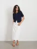 Elle Sweater In Cotton Linen sold by Alex Mill