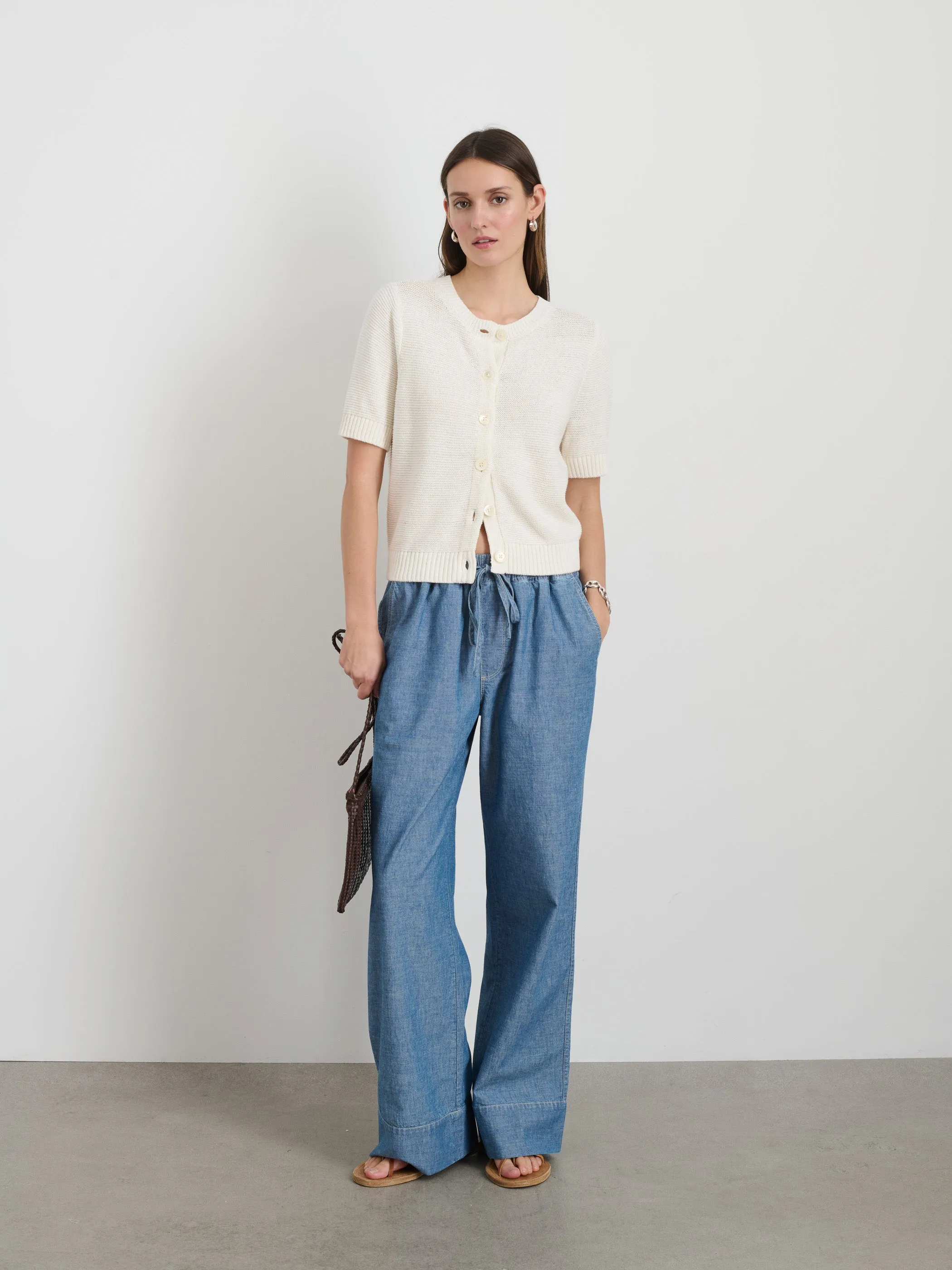 Elle Sweater In Cotton Linen sold by Alex Mill product image thumbnail 4