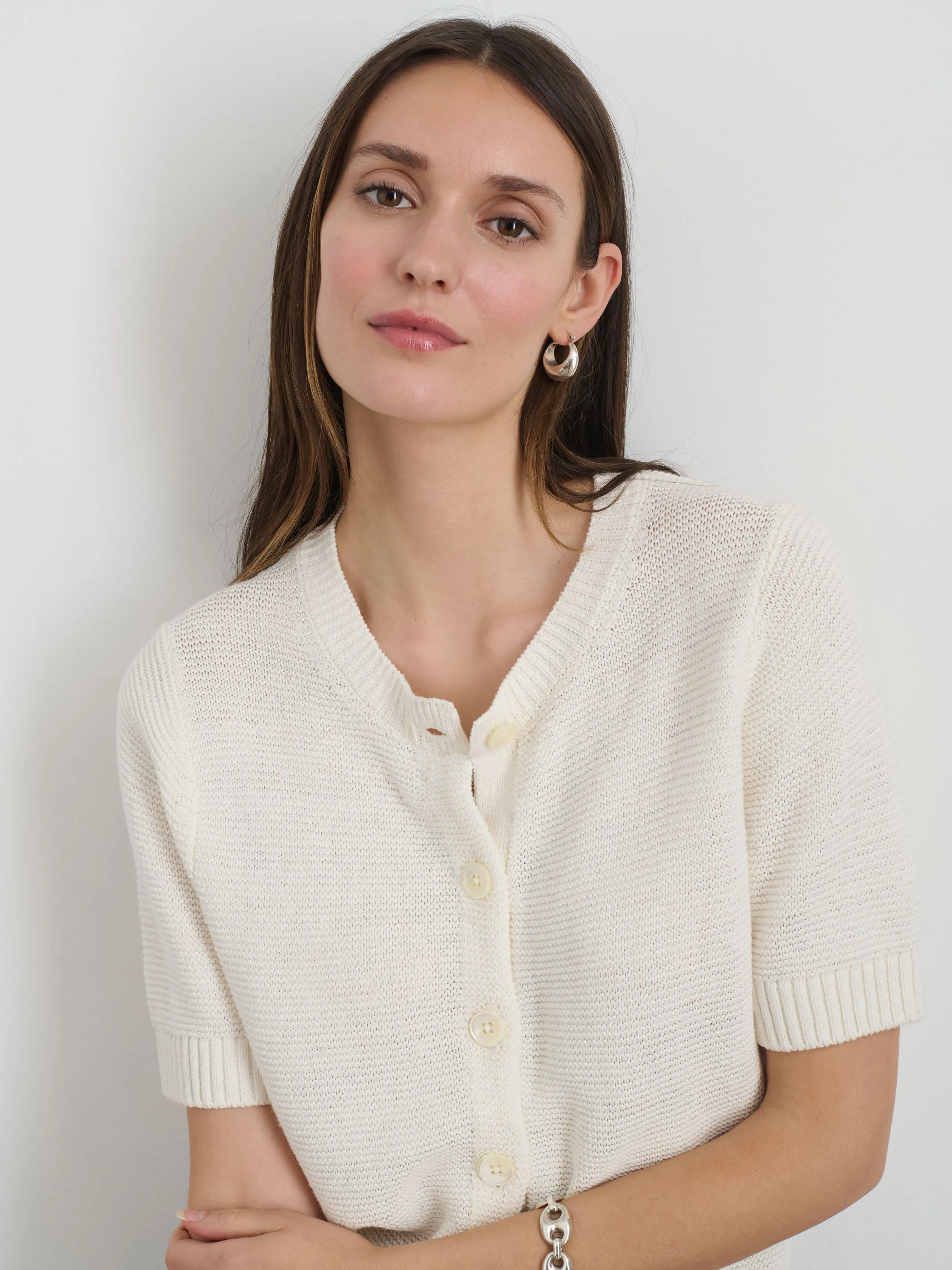 Elle Sweater In Cotton Linen sold by Alex Mill product image thumbnail 3