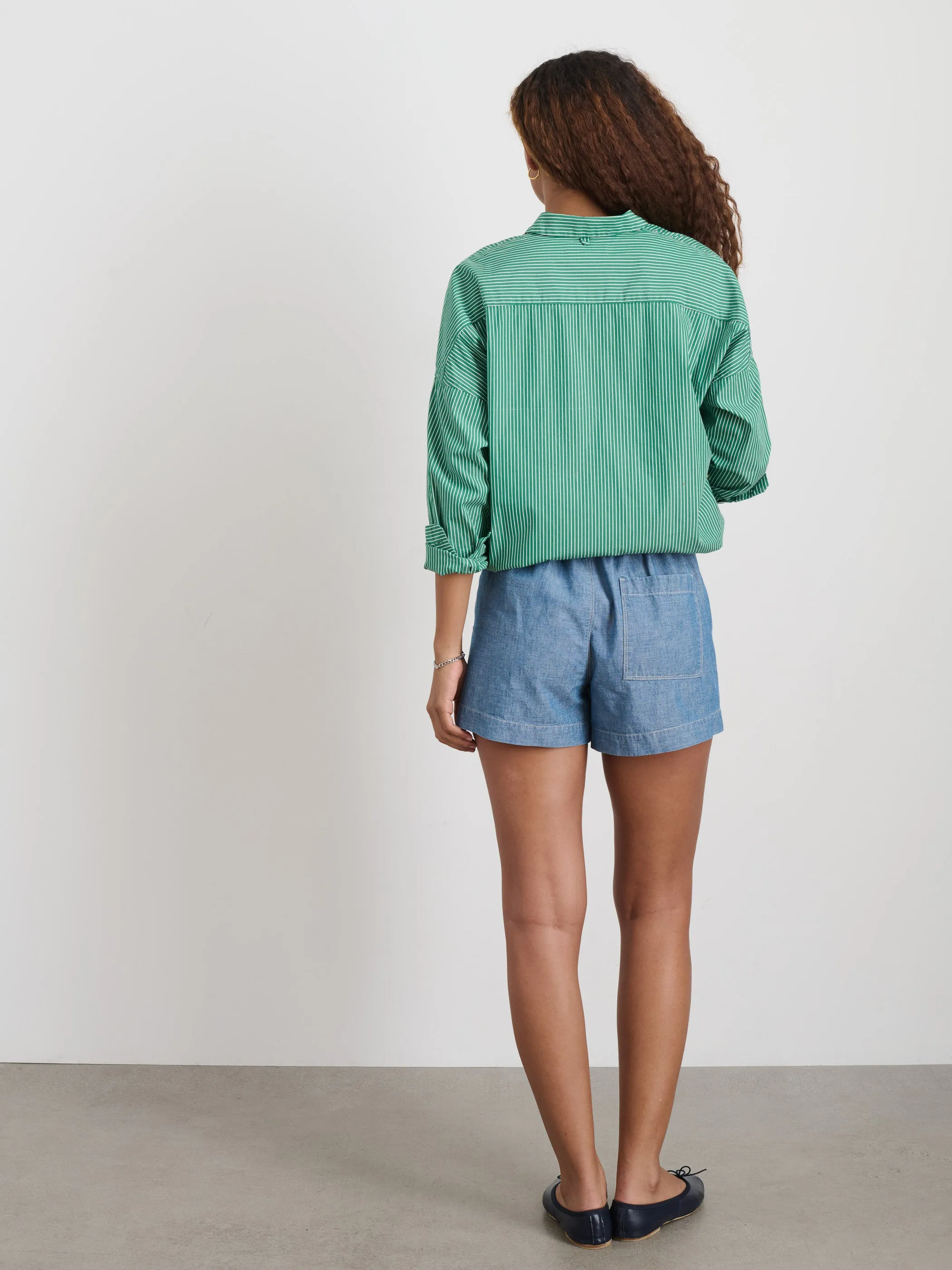 Montauk Short In Chambray sold by Alex Mill product image thumbnail 5