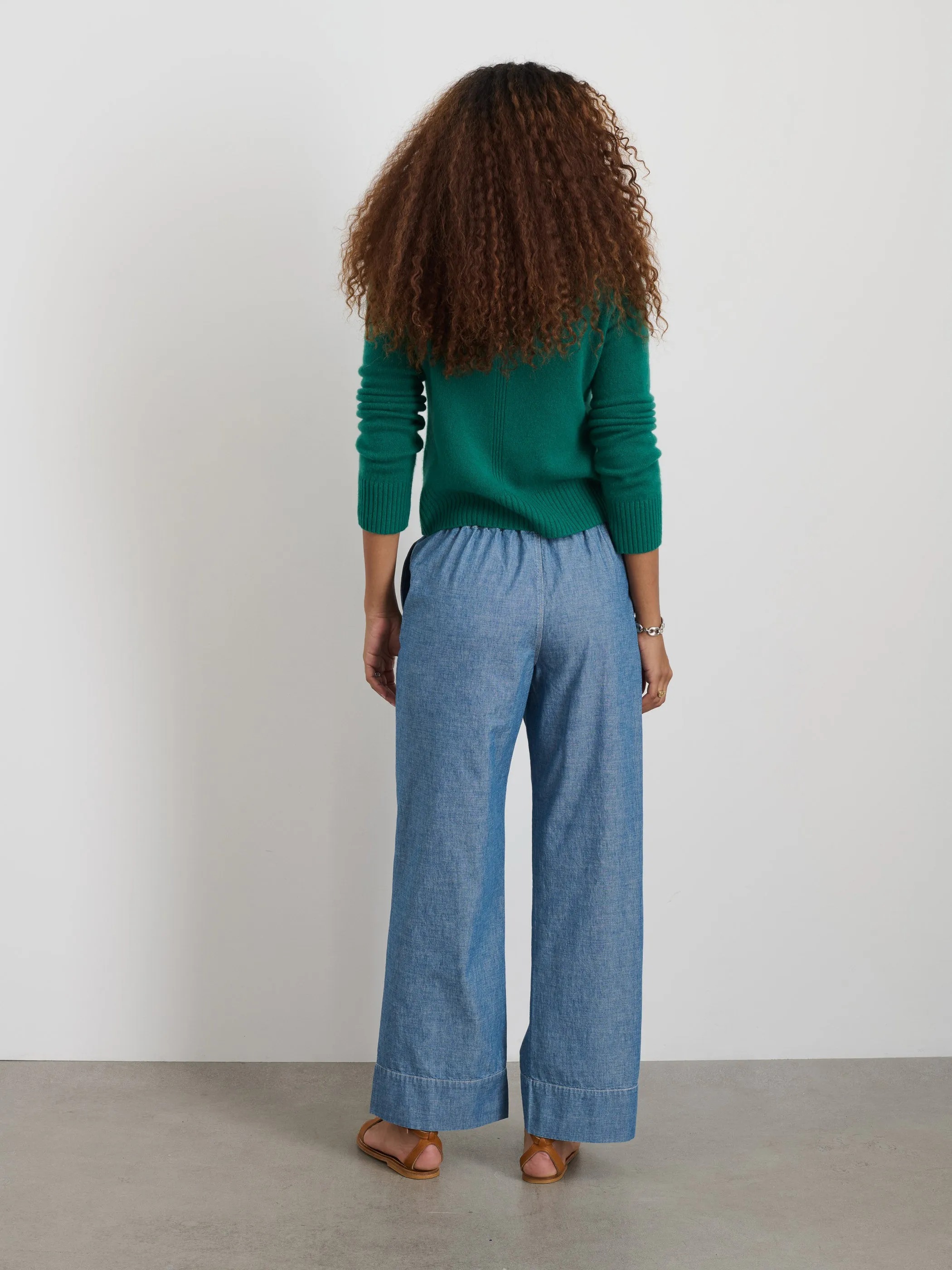 Riley Pant In Chambray sold by Alex Mill product image thumbnail 5