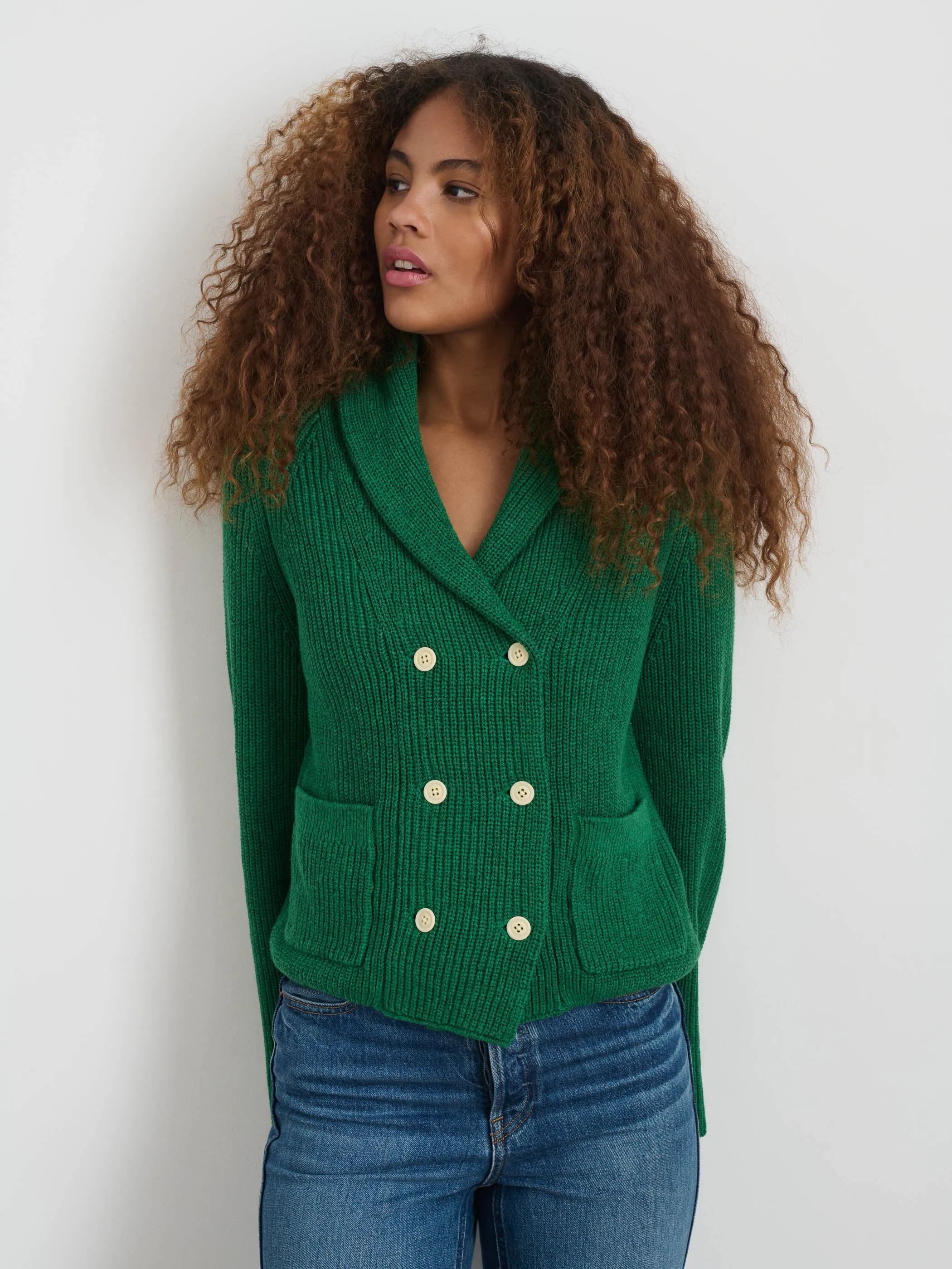 Marseille Cardigan In Cotton Linen sold by Alex Mill product image thumbnail 2