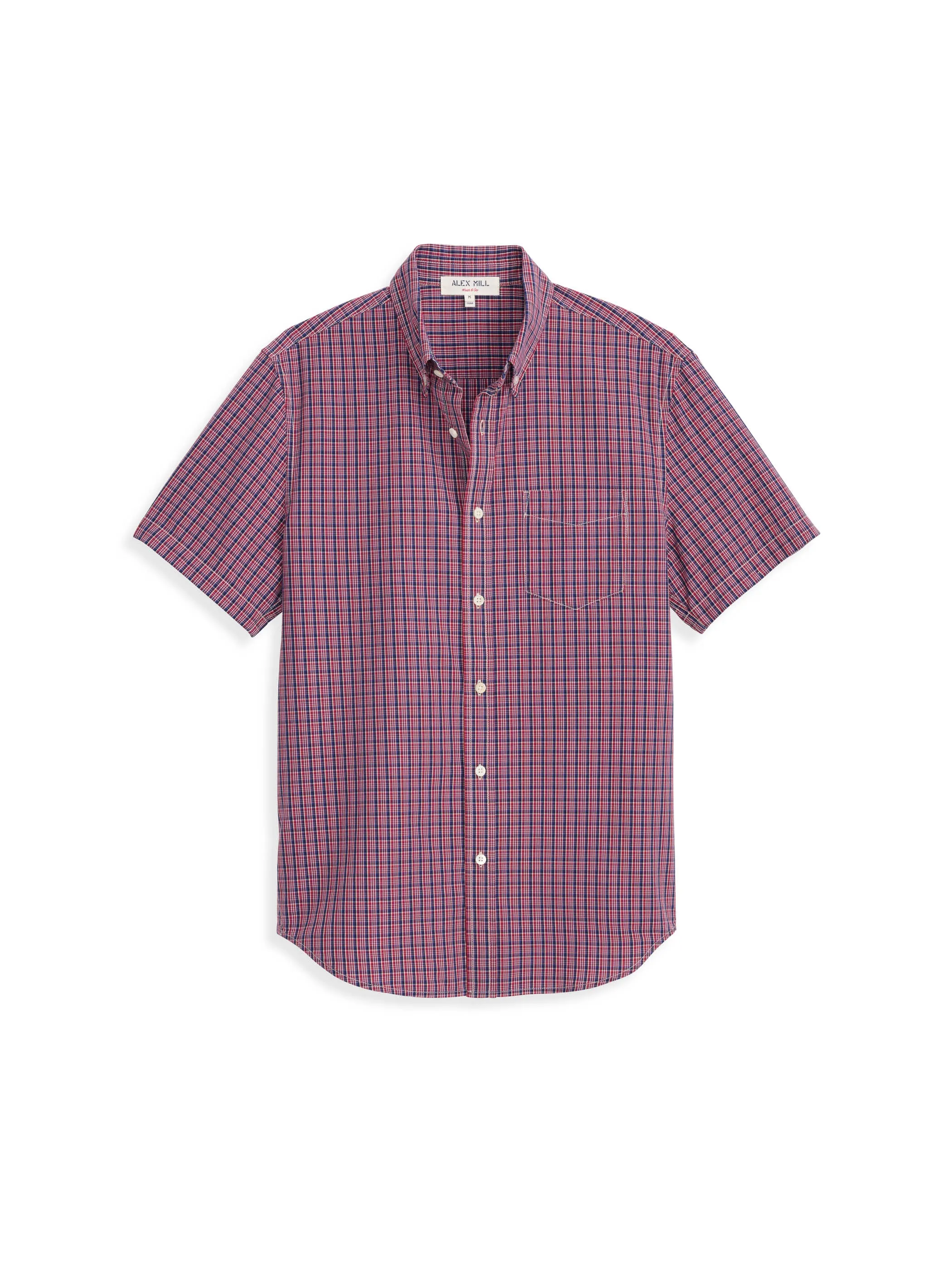 Short Sleeve Mill Shirt In Madras sold by Alex Mill