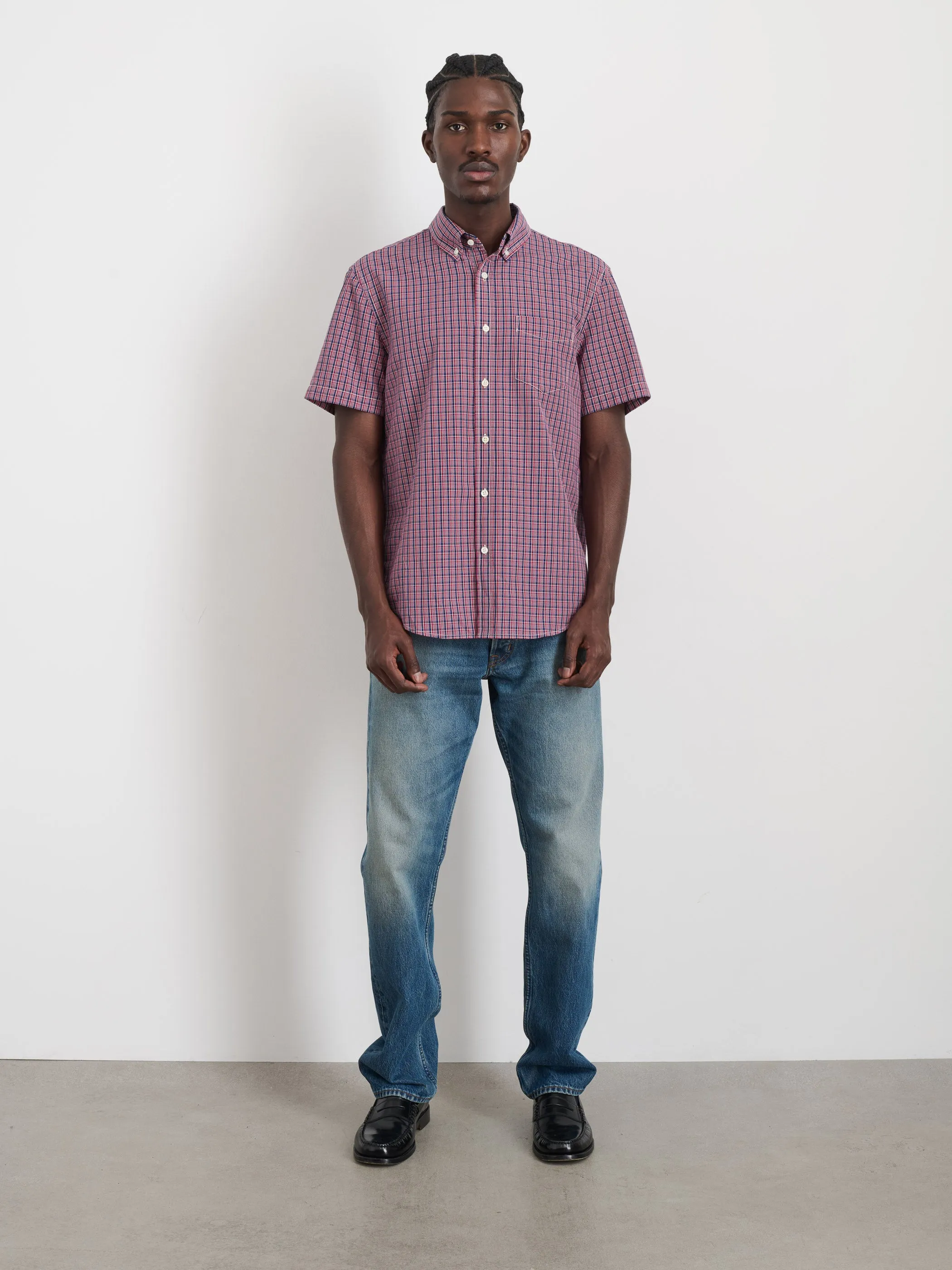 Short Sleeve Mill Shirt In Madras sold by Alex Mill product image thumbnail 2