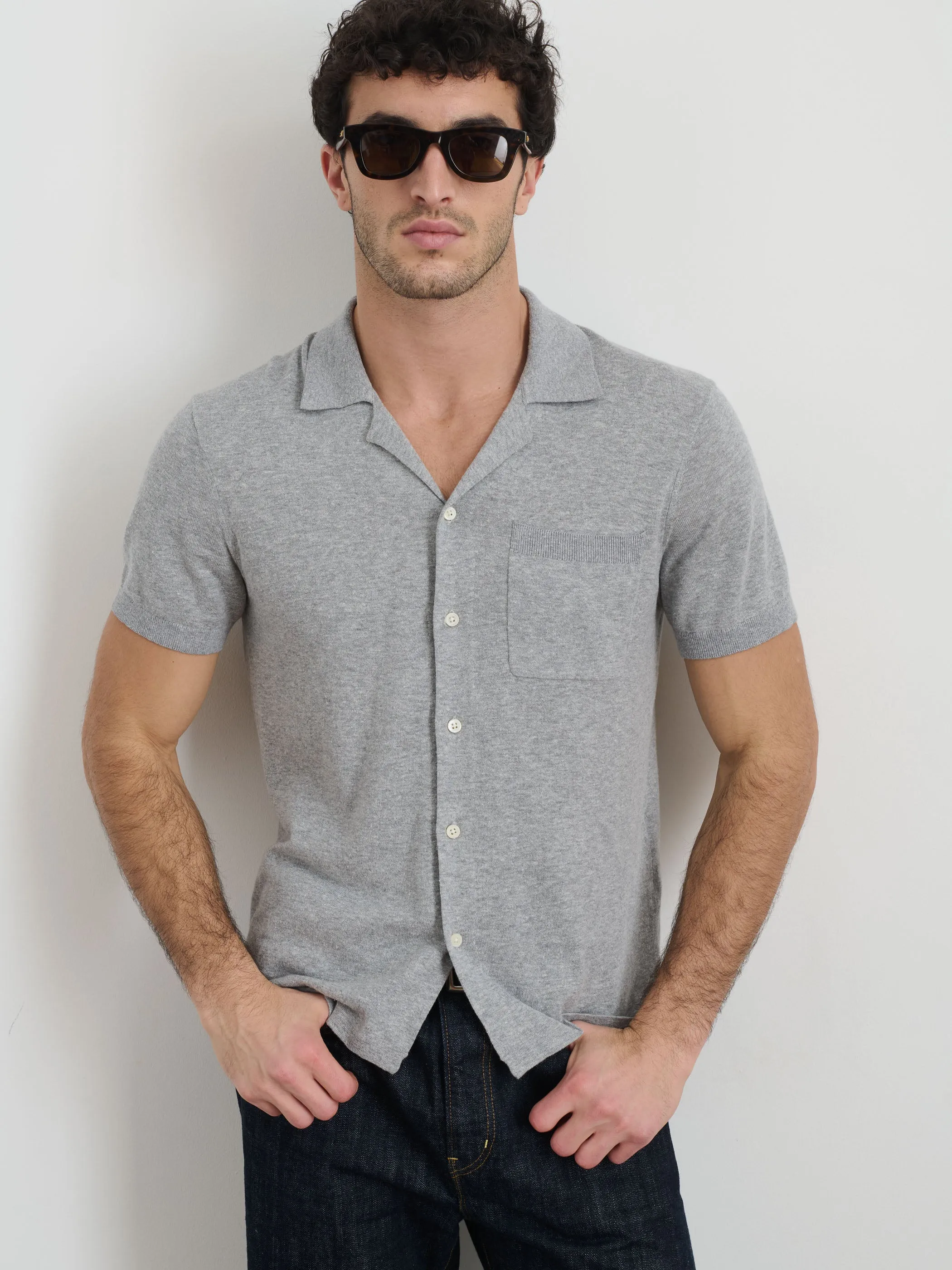 Aldrich Knit Shirt in Hemp Cotton sold by Alex Mill product image thumbnail 2