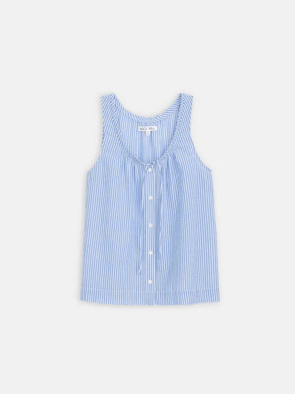 Sidney Top In Seersucker sold by Alex Mill