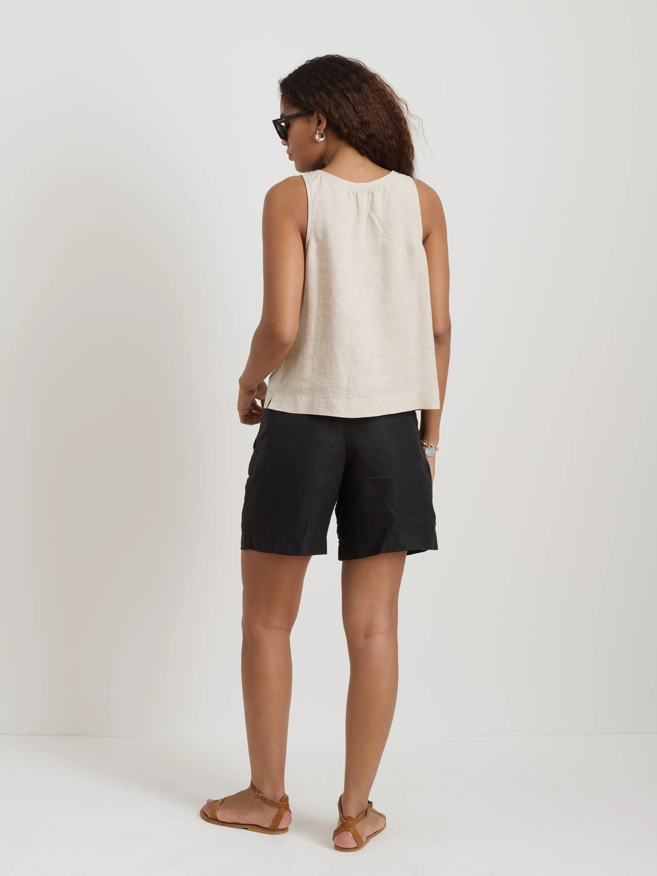 Sidney Top In Flax Linen sold by Alex Mill product image thumbnail 5