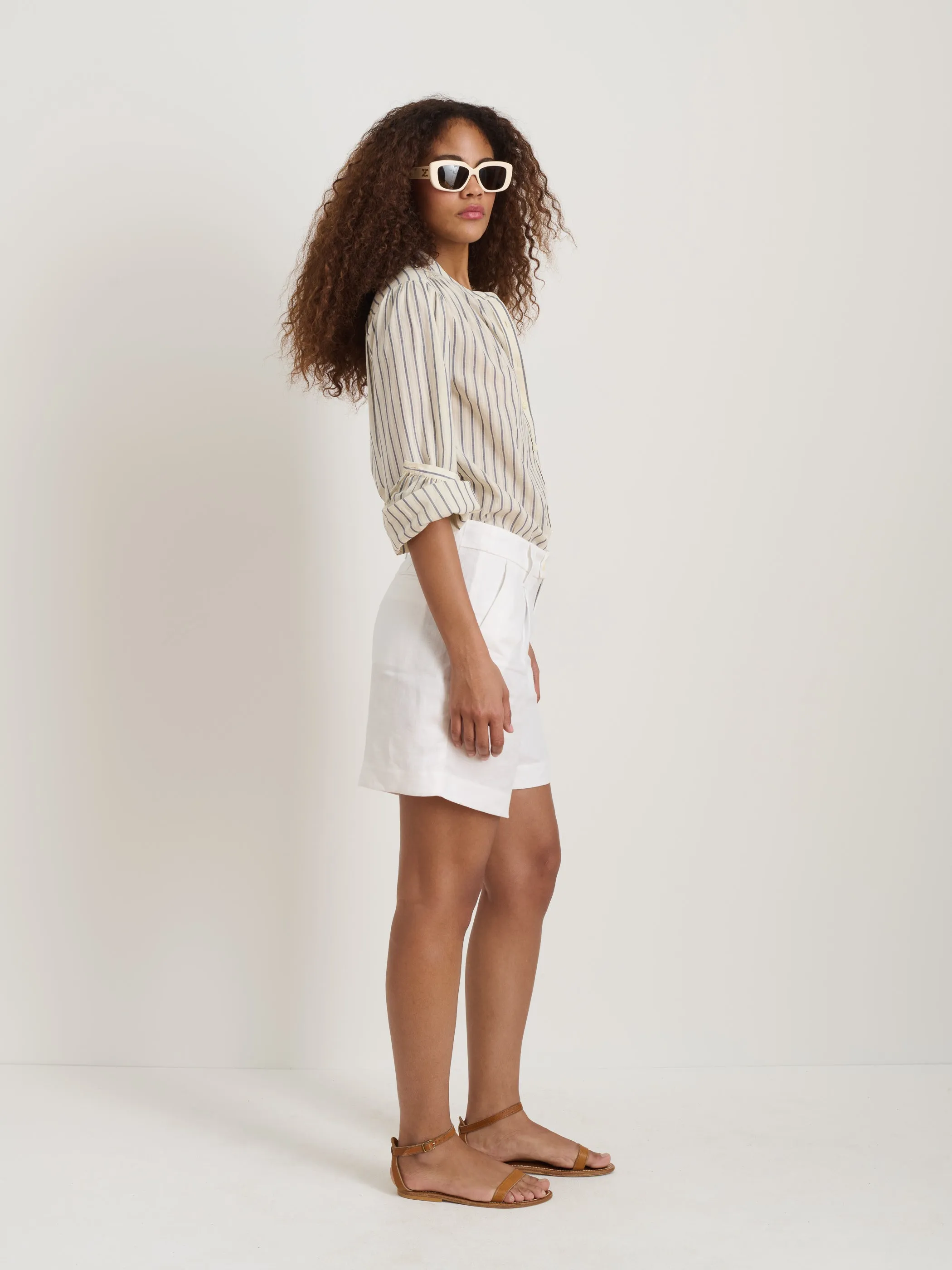 Ali Striped Top In Cotton Voile sold by Alex Mill product image thumbnail 4