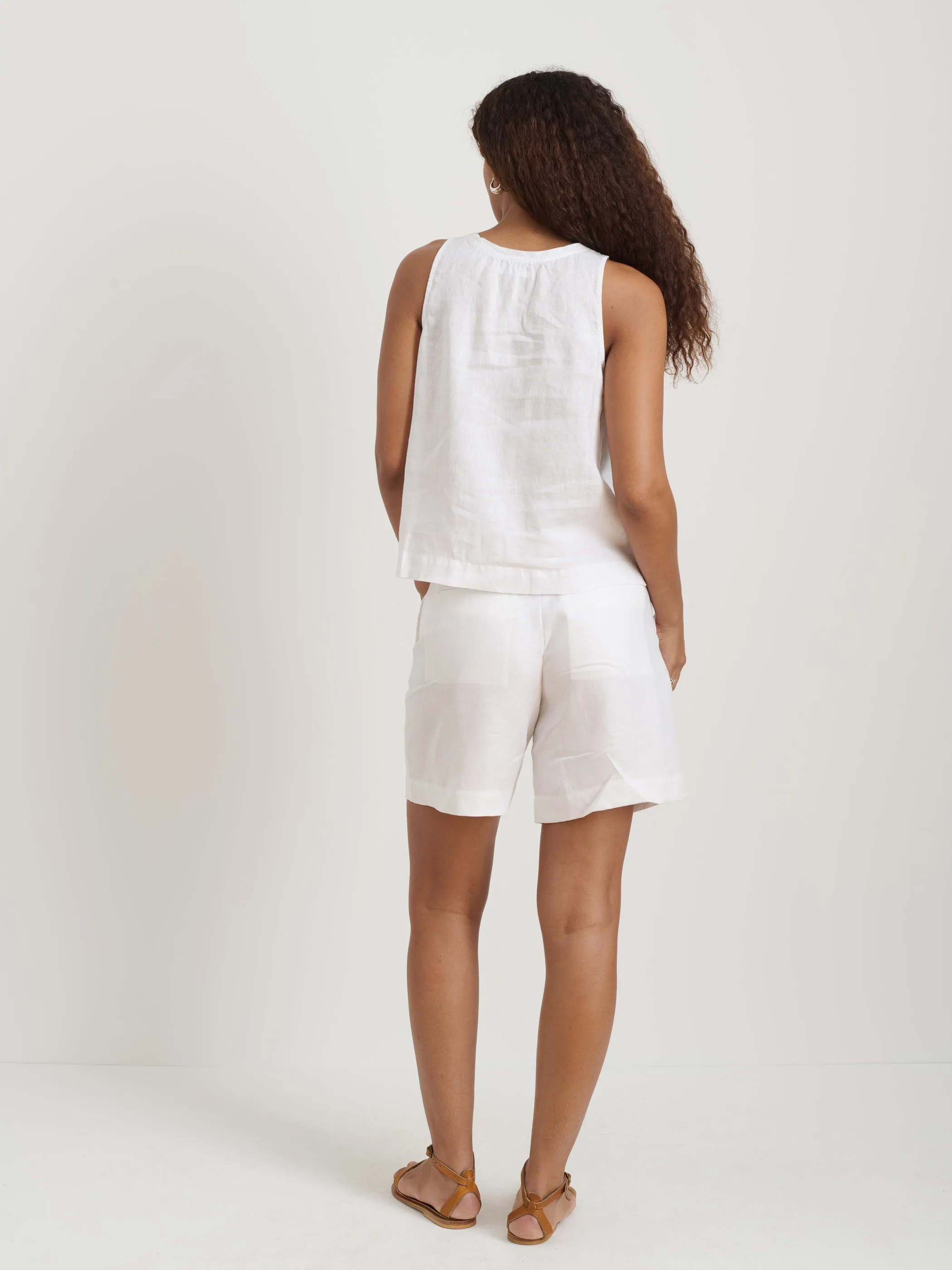 Sidney Top In Linen sold by Alex Mill product image thumbnail 5