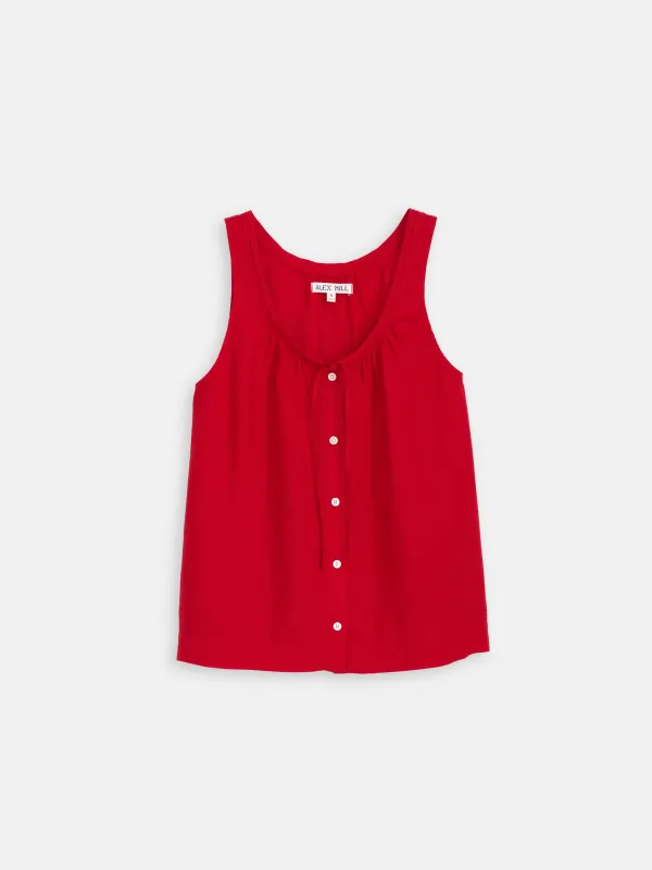 Sidney Top In Linen sold by Alex Mill