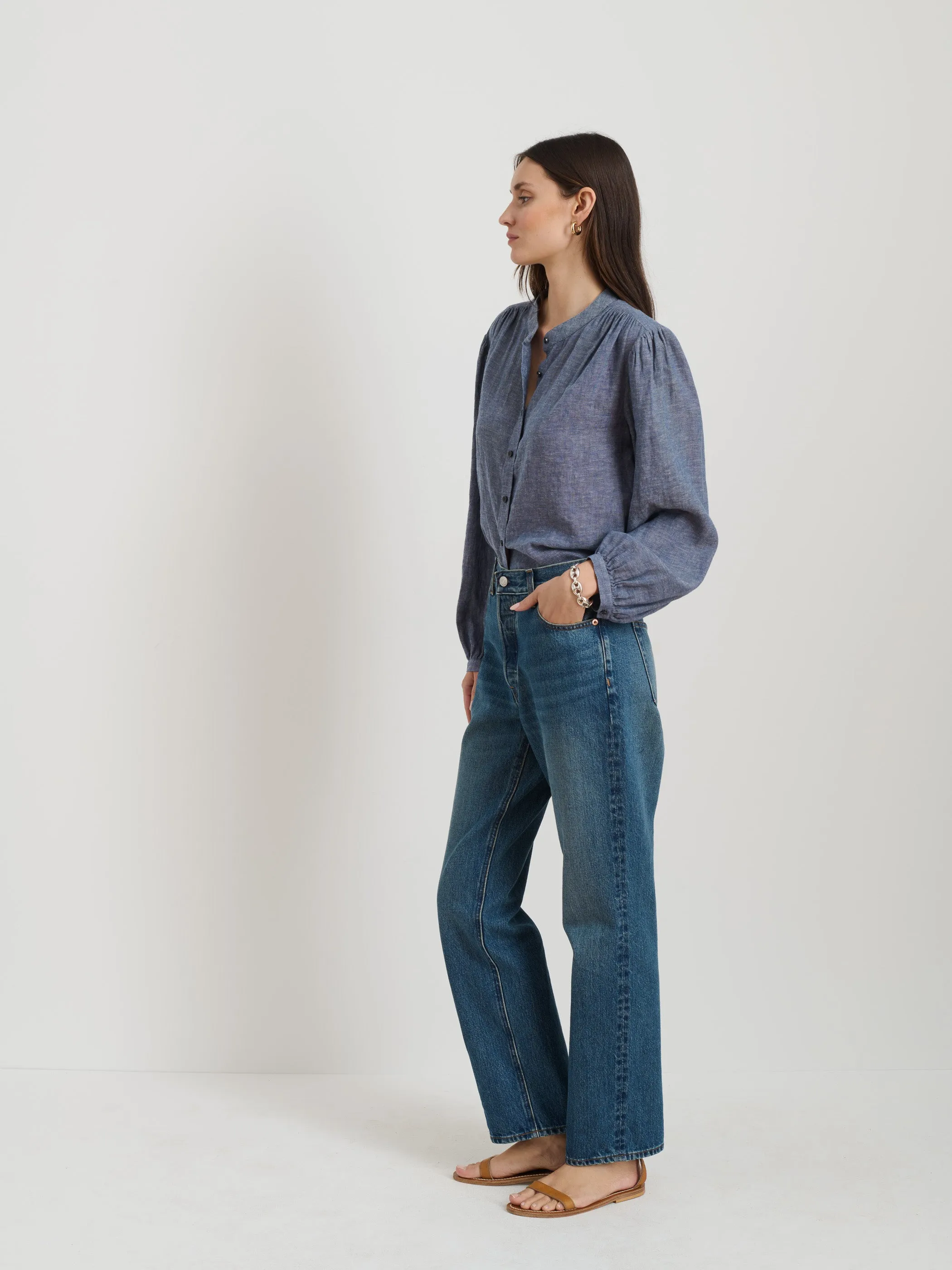 Ali Top In Cotton Linen sold by Alex Mill product image thumbnail 4