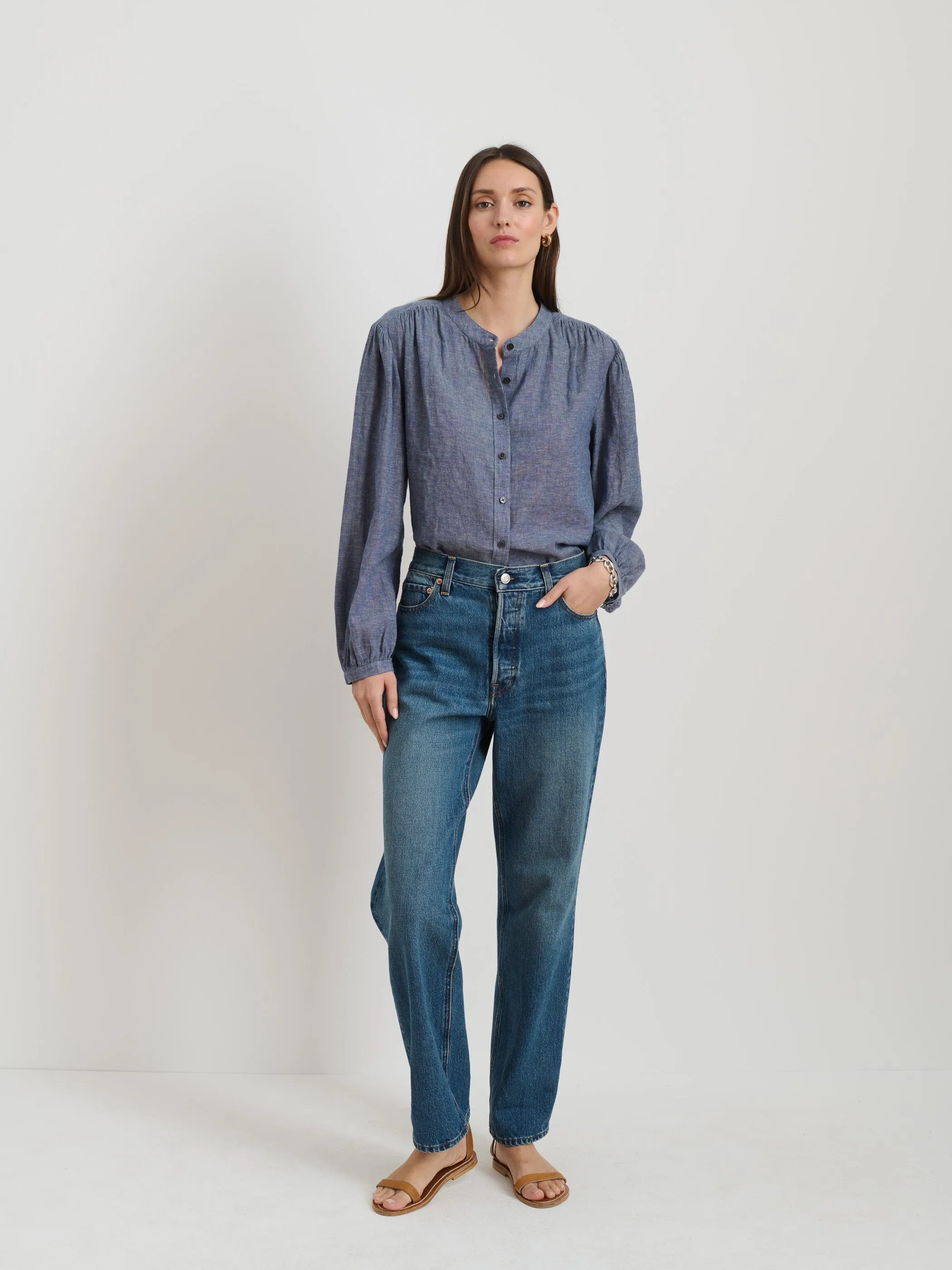 Ali Top In Cotton Linen sold by Alex Mill product image thumbnail 3