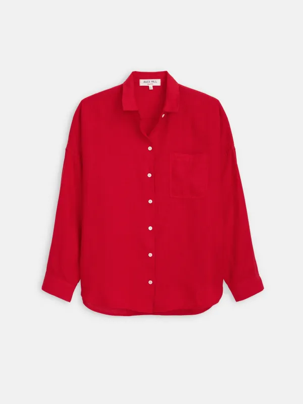 Jo Shirt In Linen sold by Alex Mill